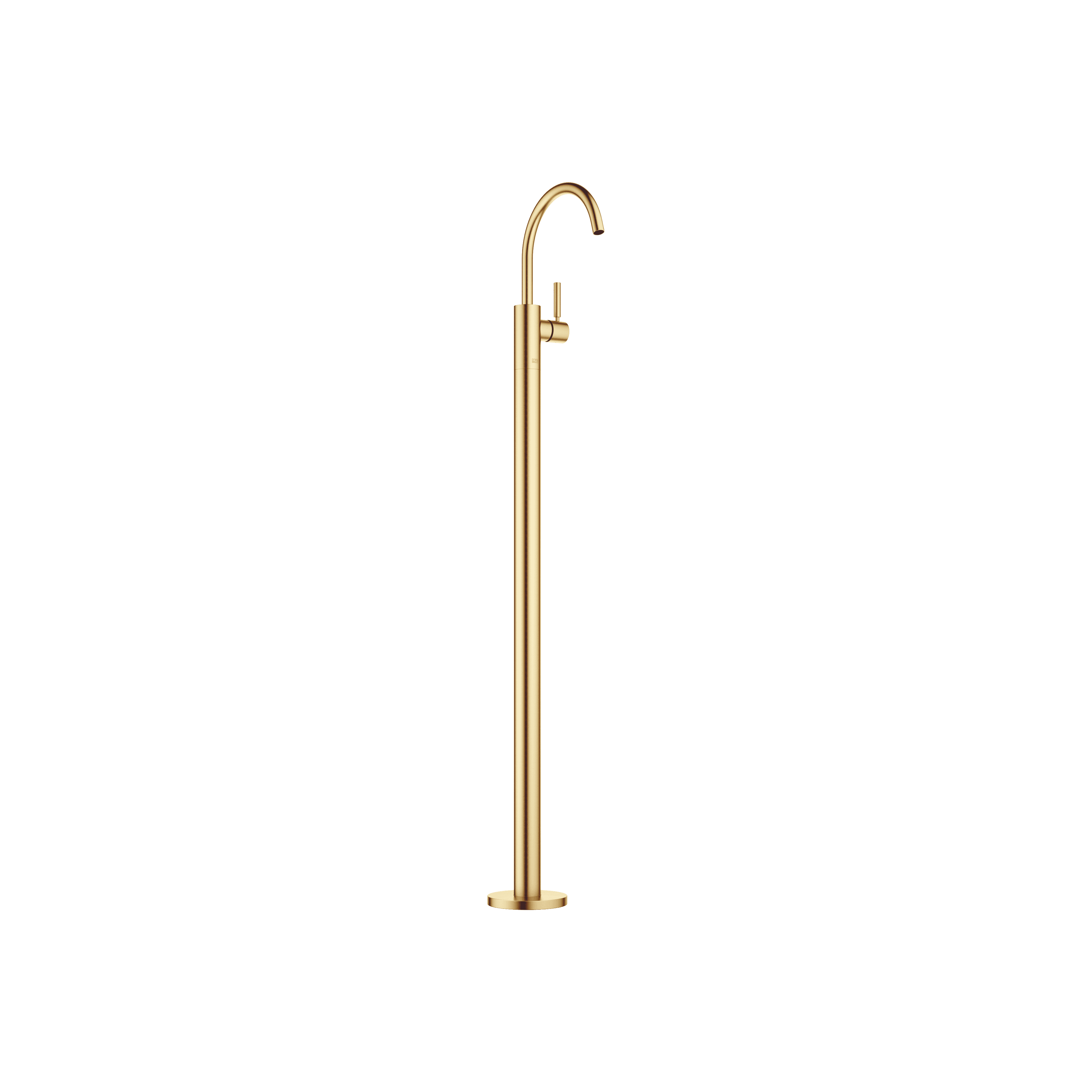 META Single-lever basin mixer with stand pipe without pop-up waste in Brushed Gold (PVD)