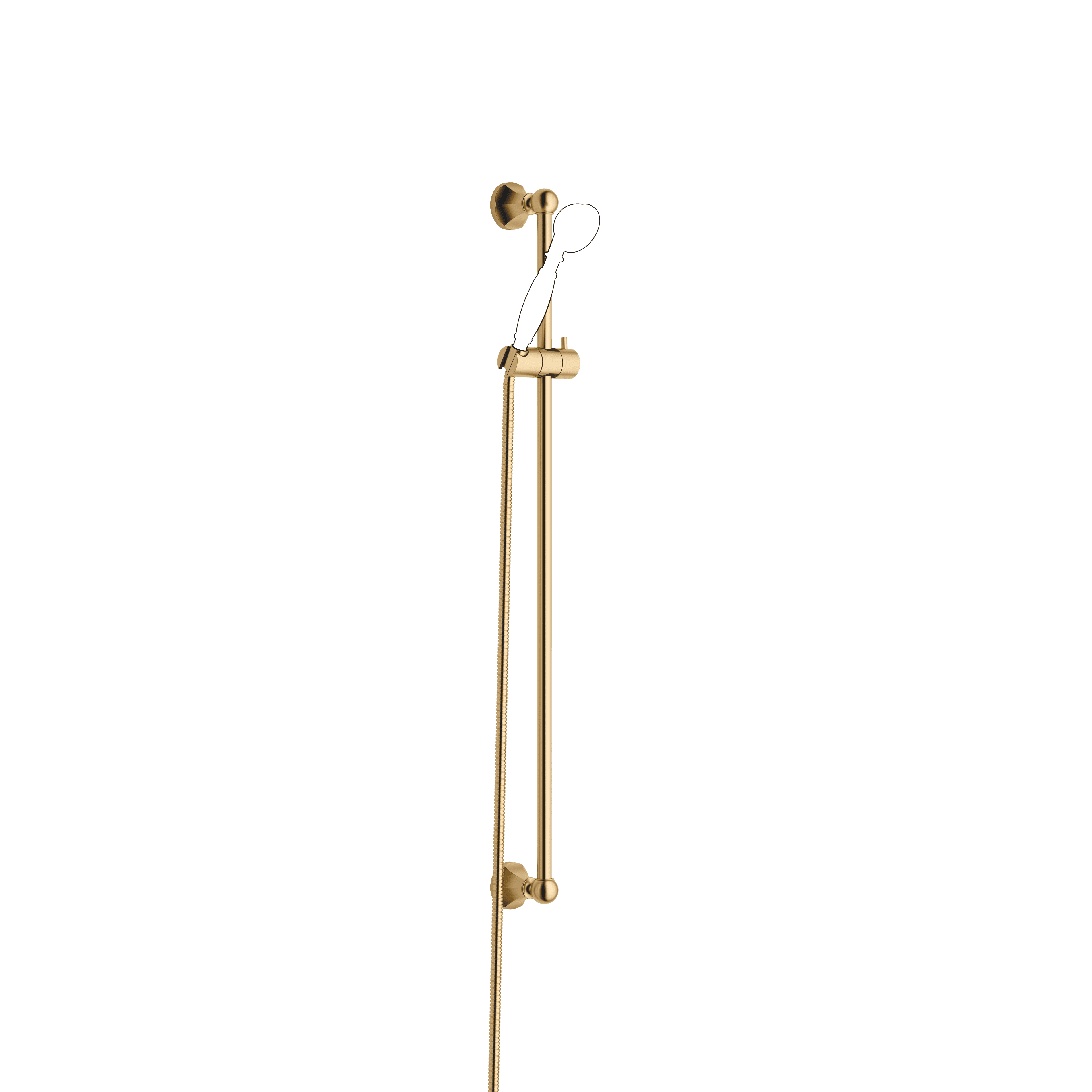 MADISON Shower set in Brushed Durabrass (23kt Gold)