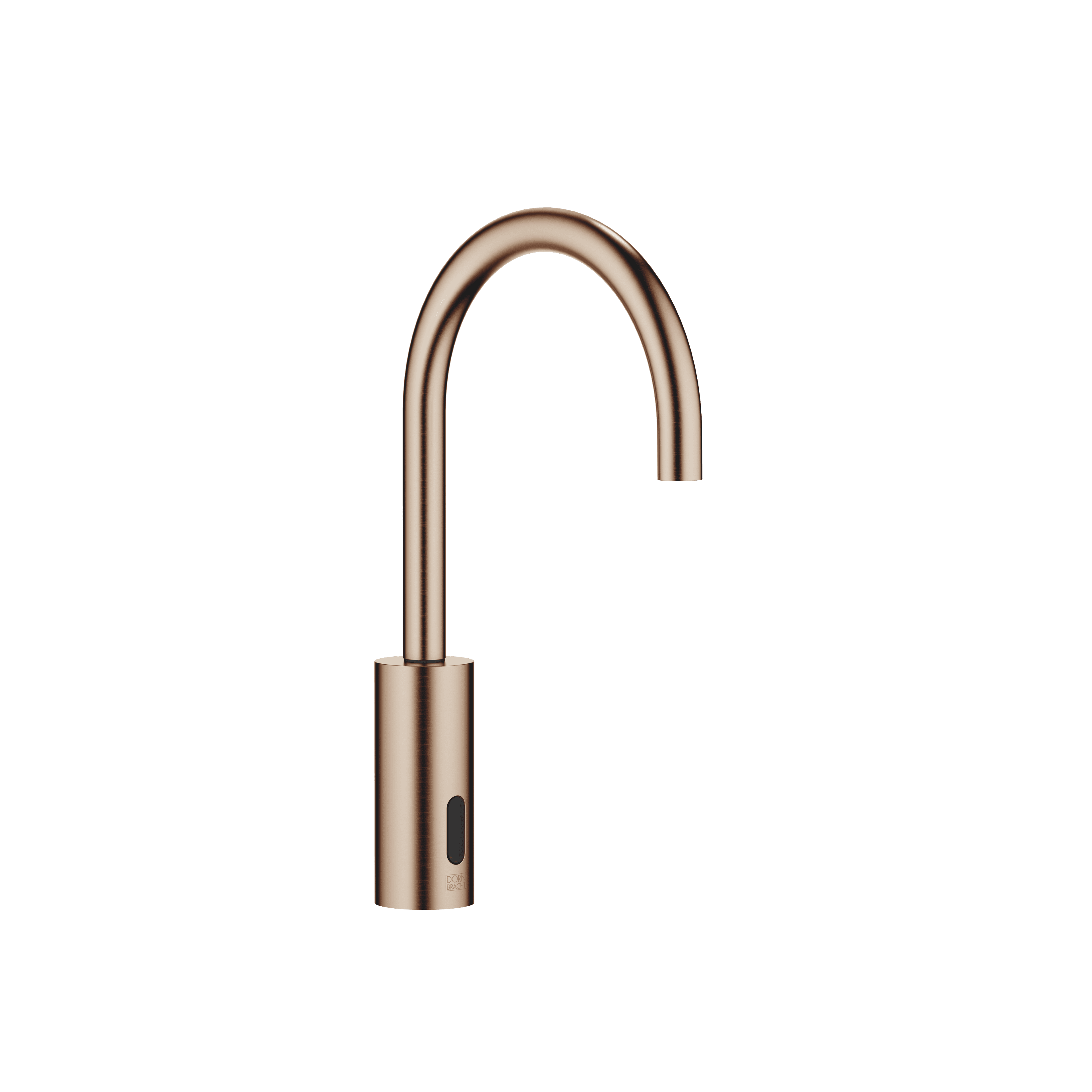 Touchfree Washstand fitting with electronic opening and closing function without pop-up waste in Brushed Bronze (PVD)