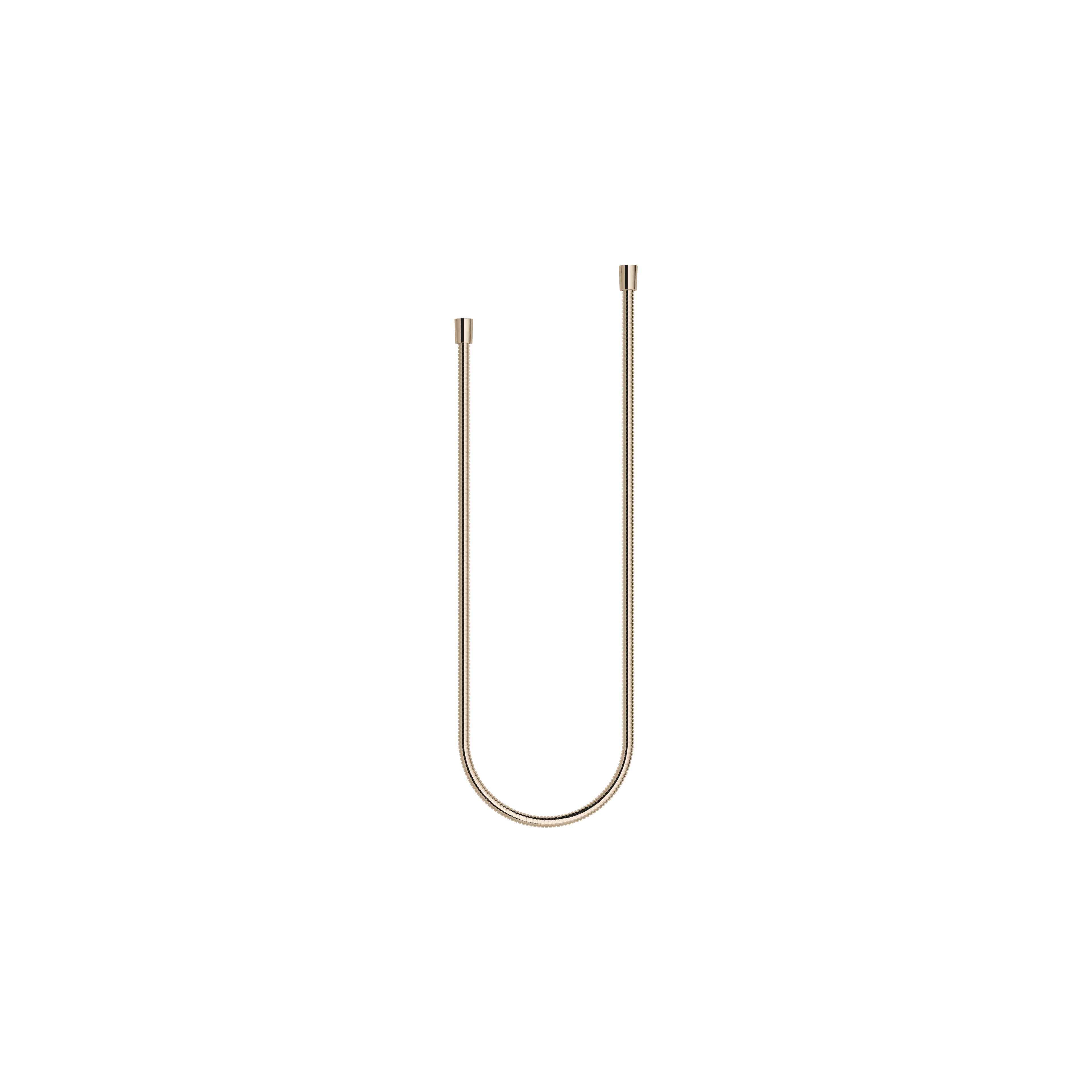 Metal shower hose 1/2" x 1/2" x 1250 mm in Light Gold (PVD)