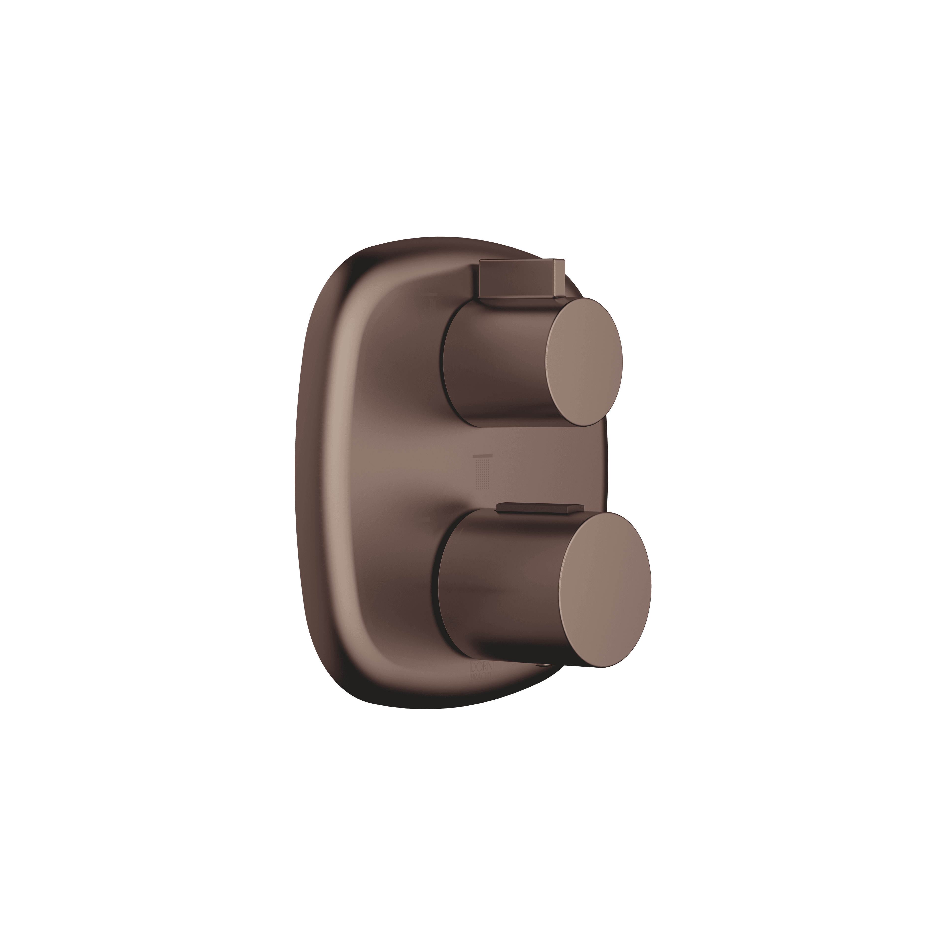 COYA Concealed thermostat with three function volume control in Brushed Dark Bronze (PVD)