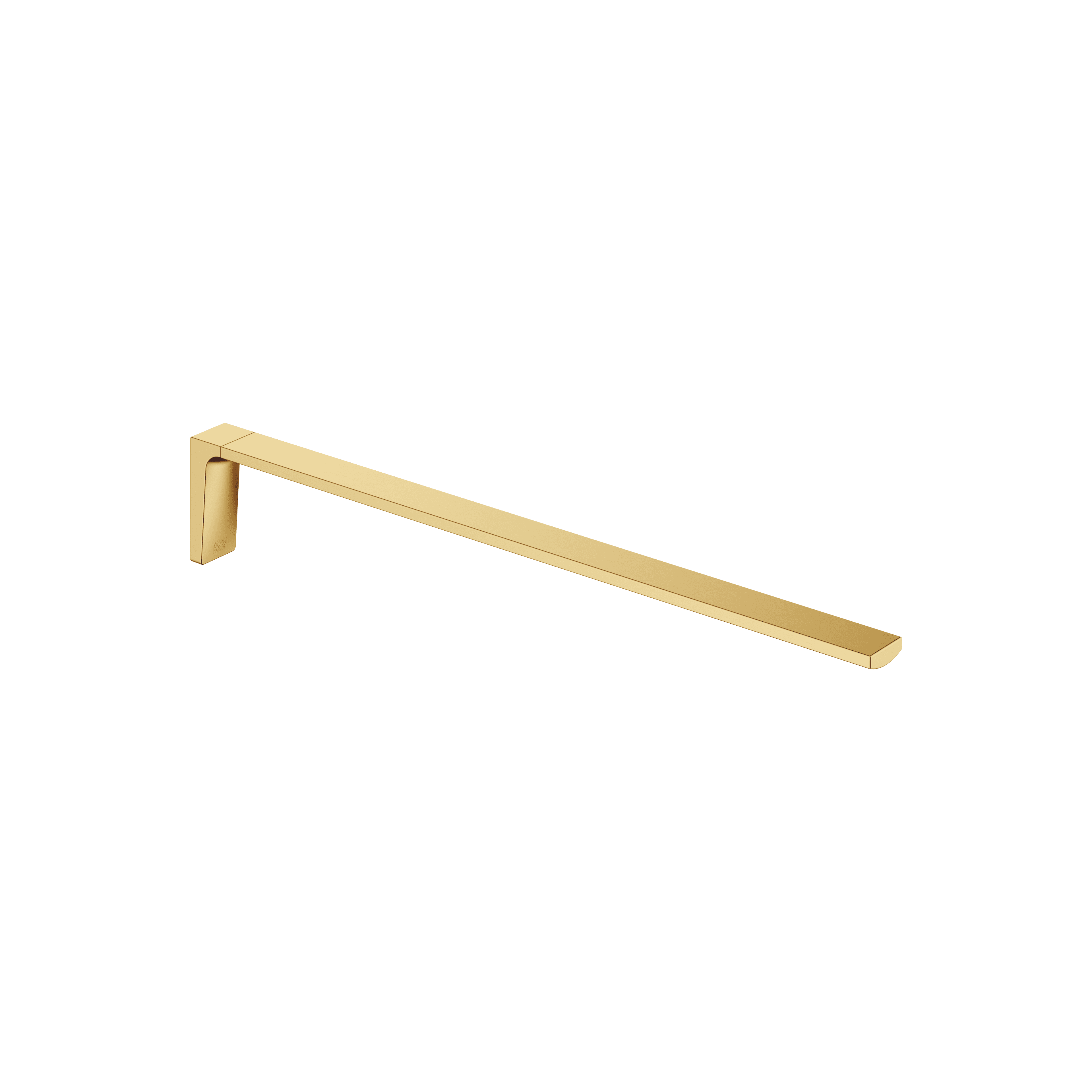 Towel bar 1-piece non-swivel in Brushed Gold (PVD)