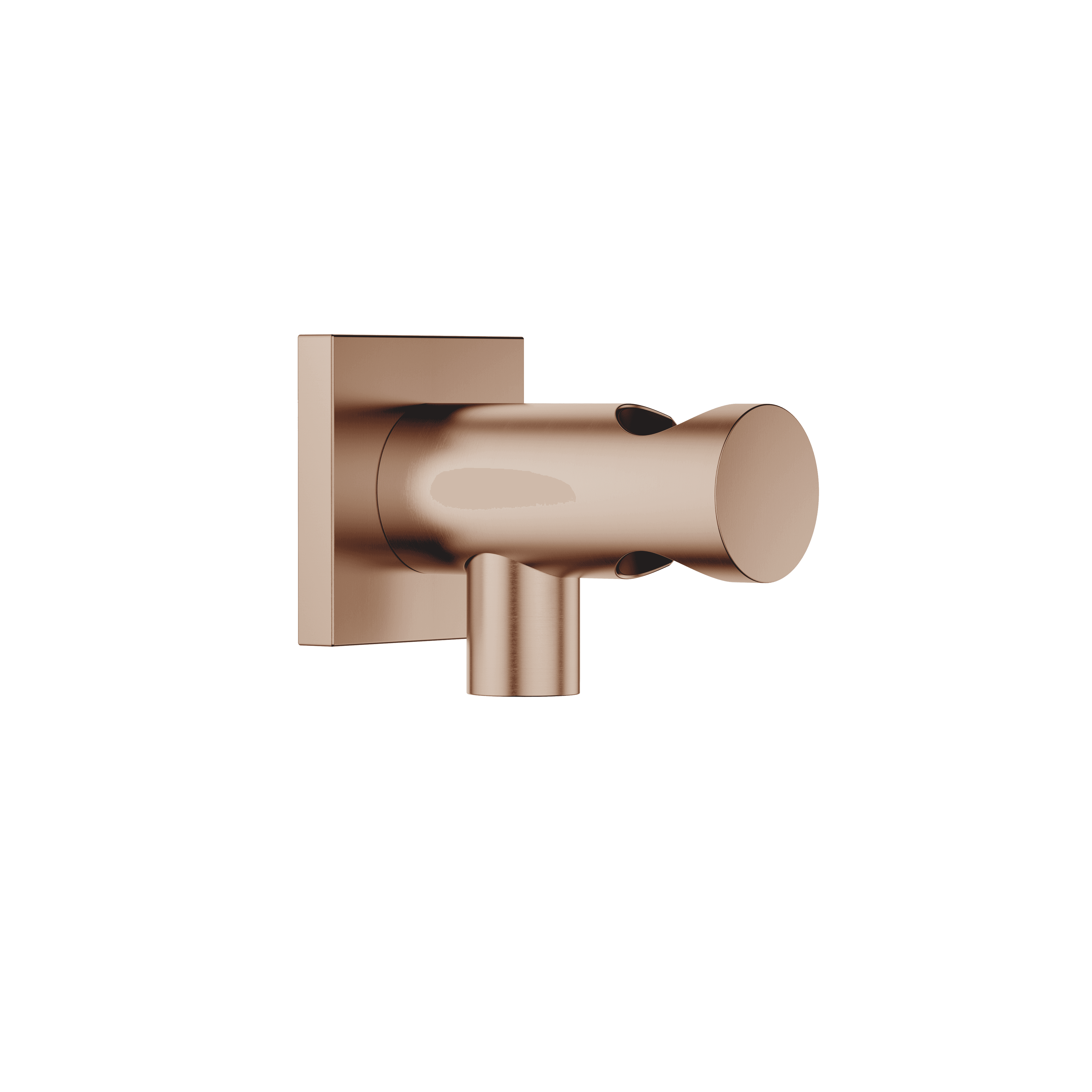 Wall elbow with integrated shower holder in Brushed Bronze (PVD)