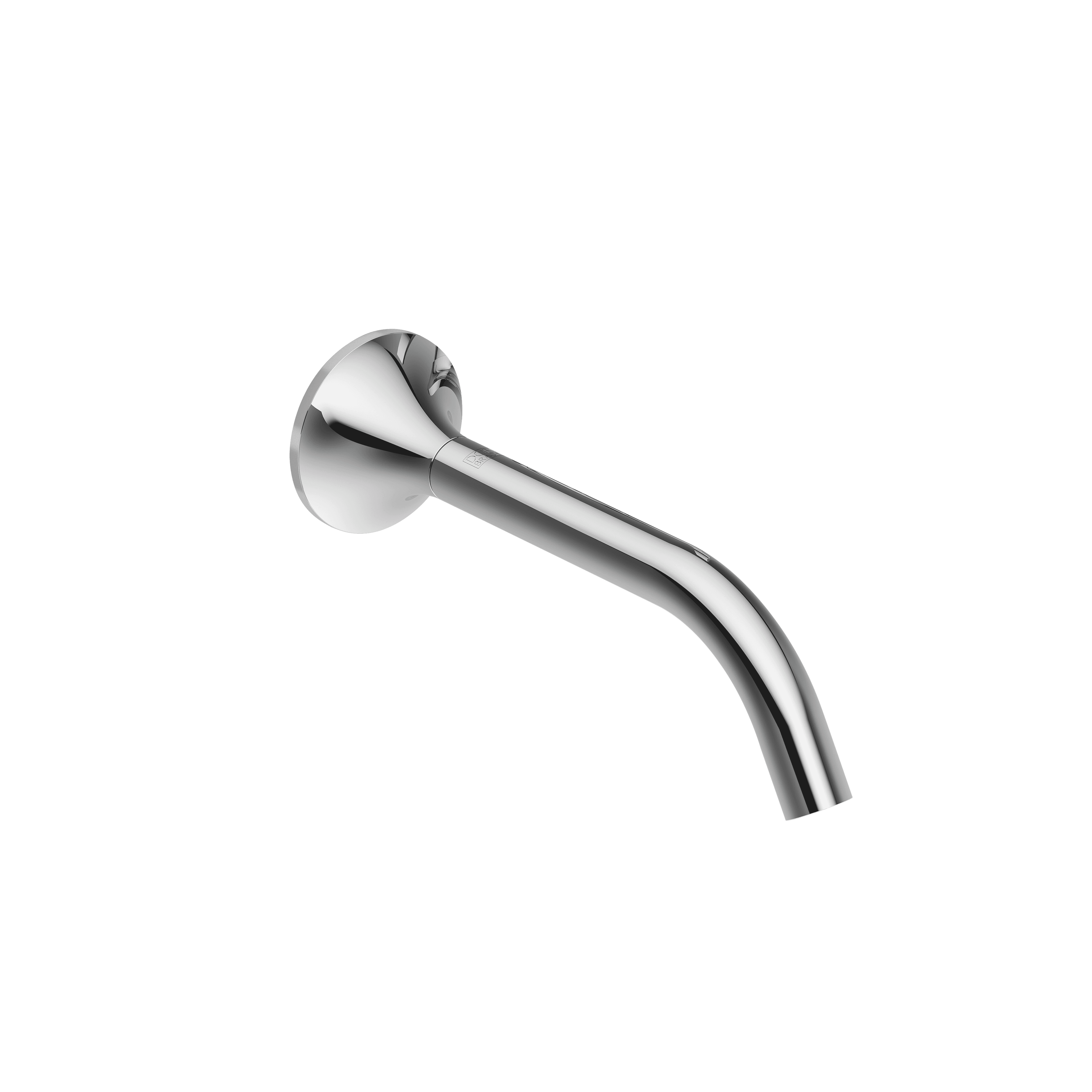VAIA Wall-mounted basin spout without pop-up waste in Chrome