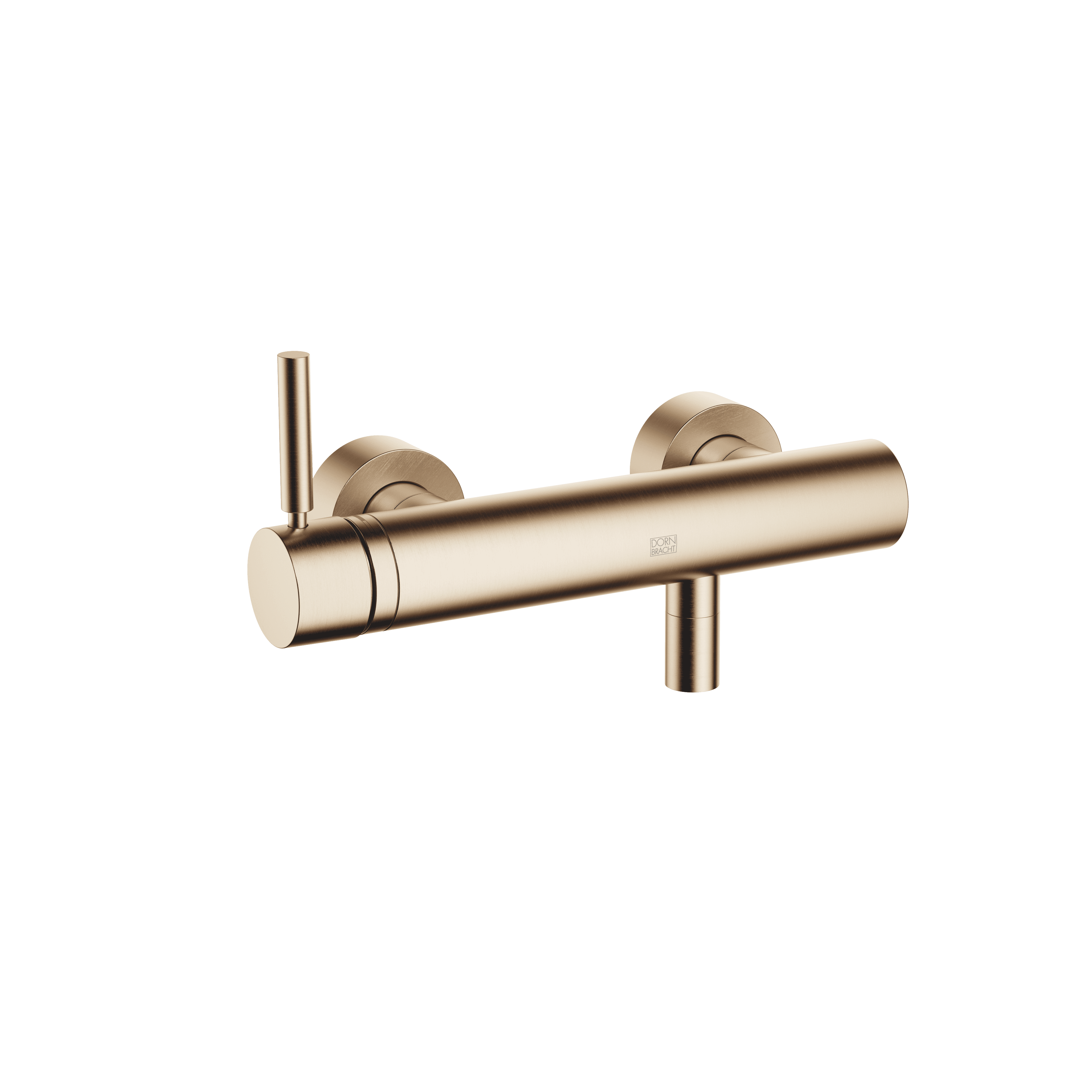 META Single-lever shower mixer for wall mounting in Brushed Light Gold (PVD)