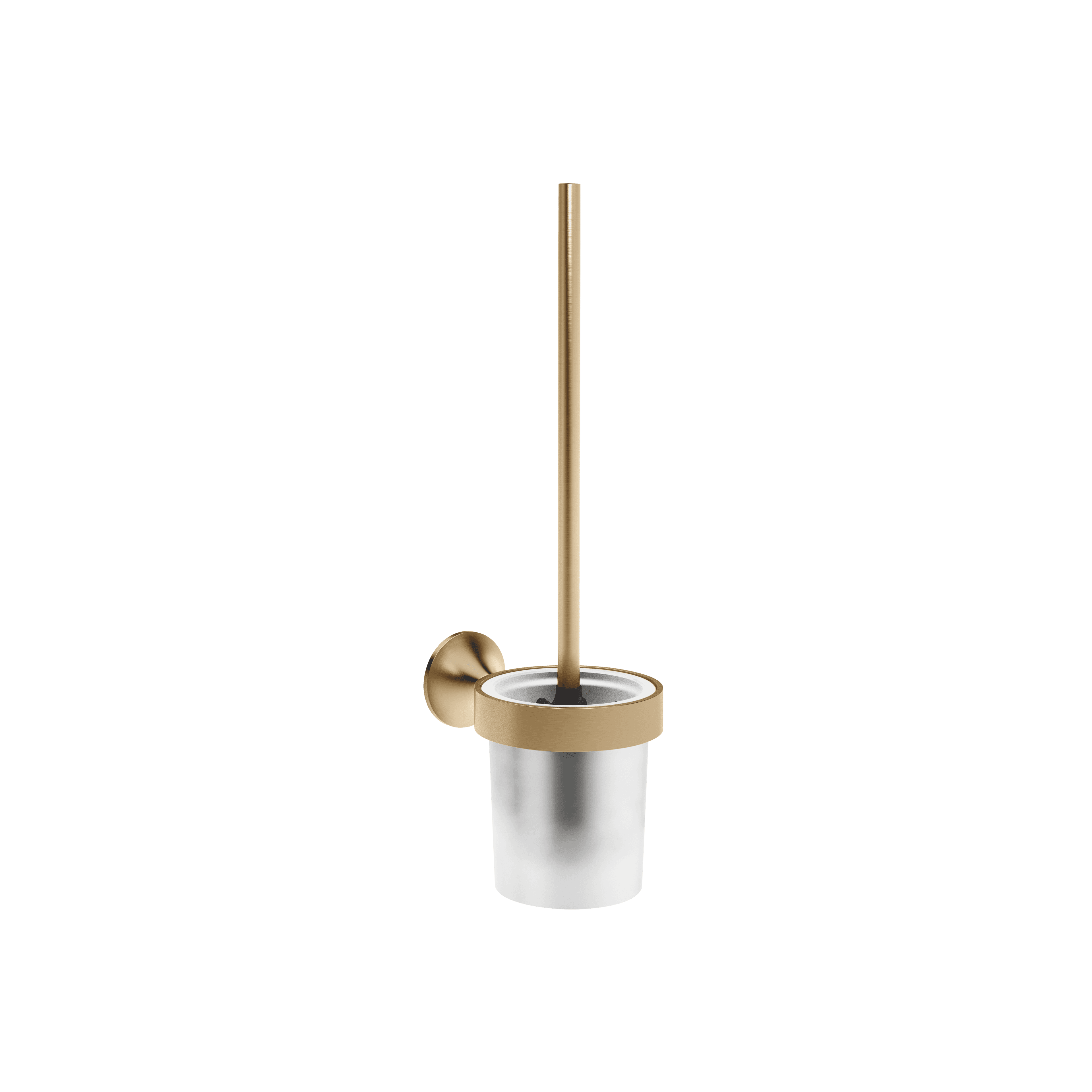 VAIA Toilet brush set wall model in Brushed Dark Brass (PVD)