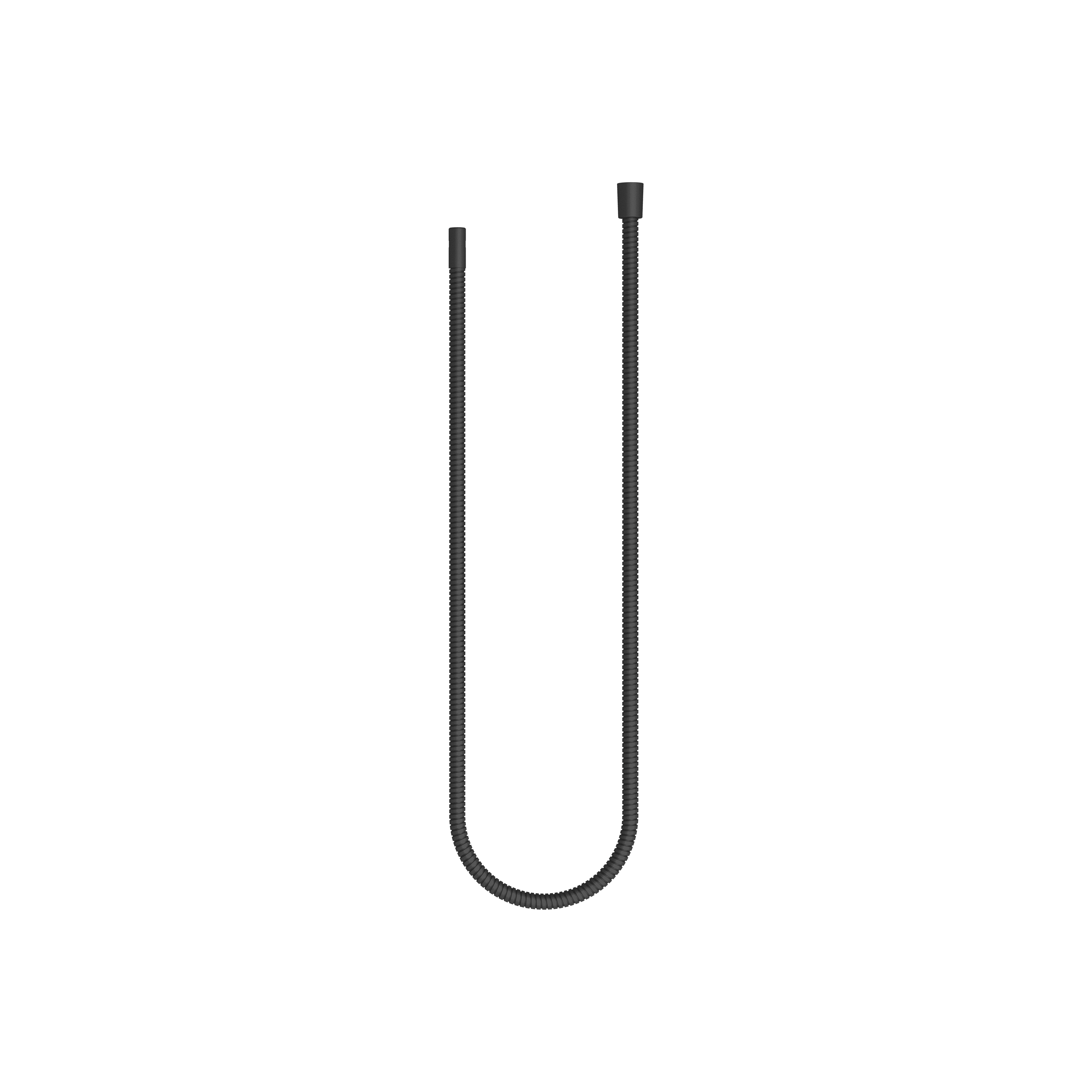 Metal shower hose 1/2" x 3/8" x 1500 mm in Matte Black