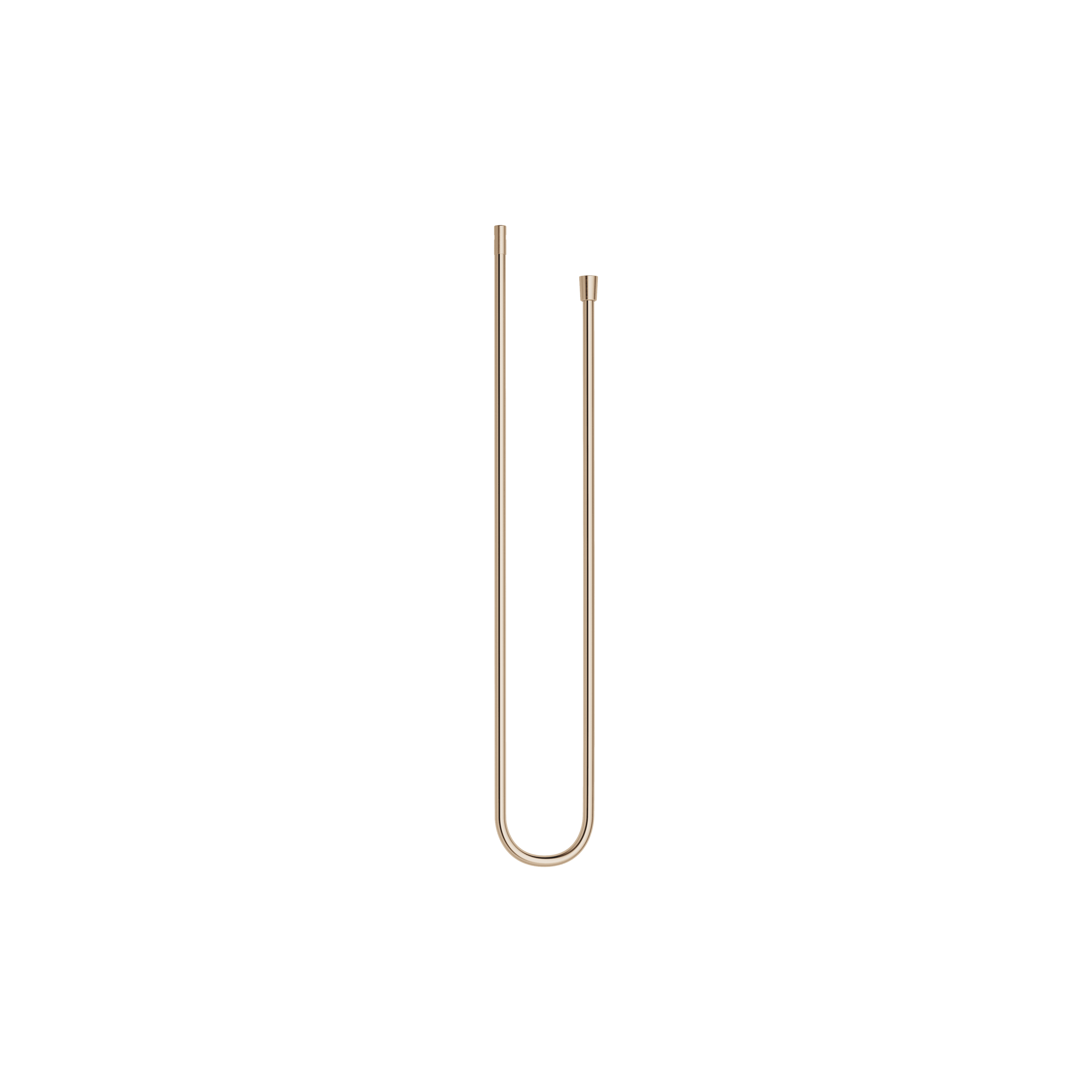 Plastic shower hose 1/2" x 3/8" x 1750 mm in Brushed Light Gold (PVD)