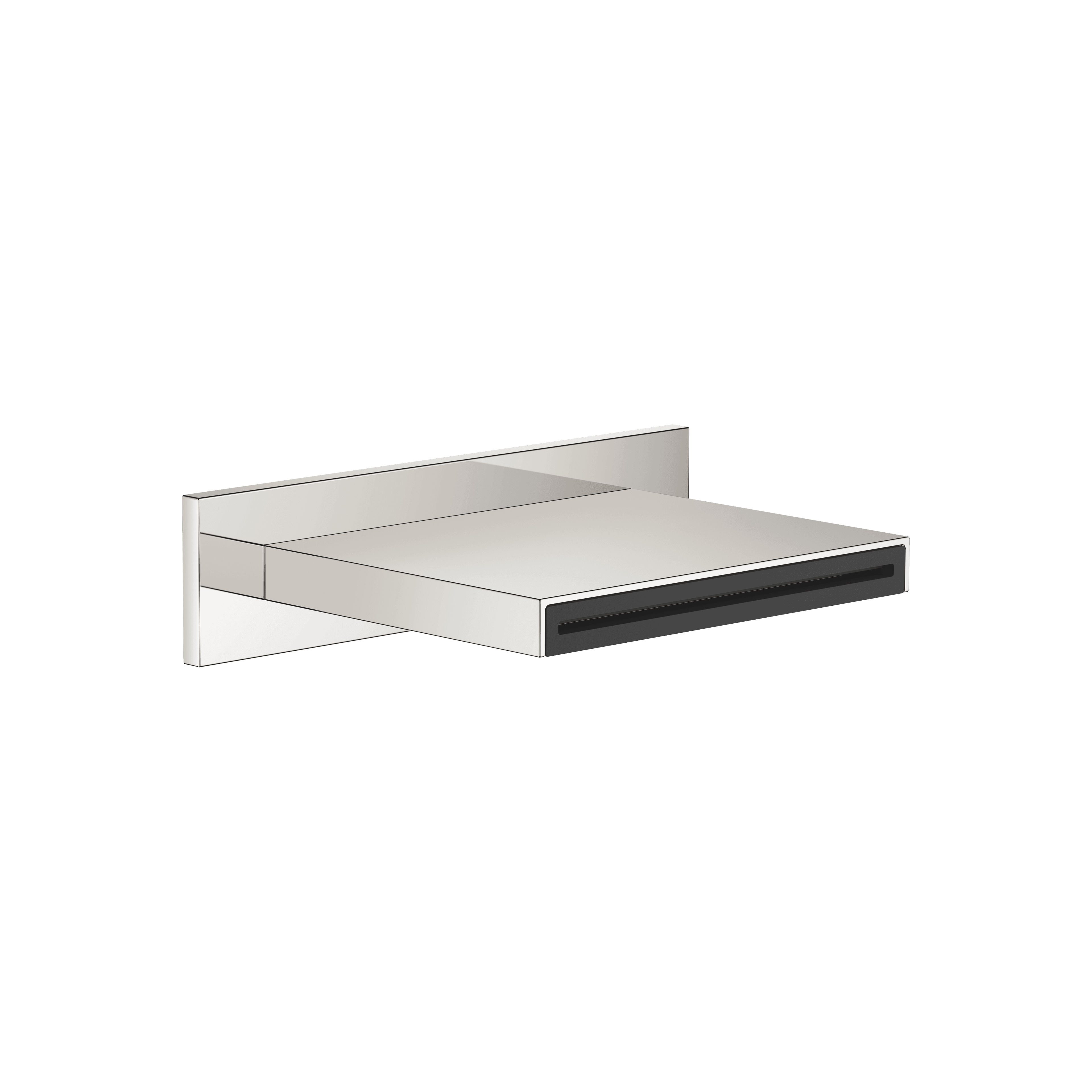WATER SHEET Cascade spout for wall mounting in Platinum