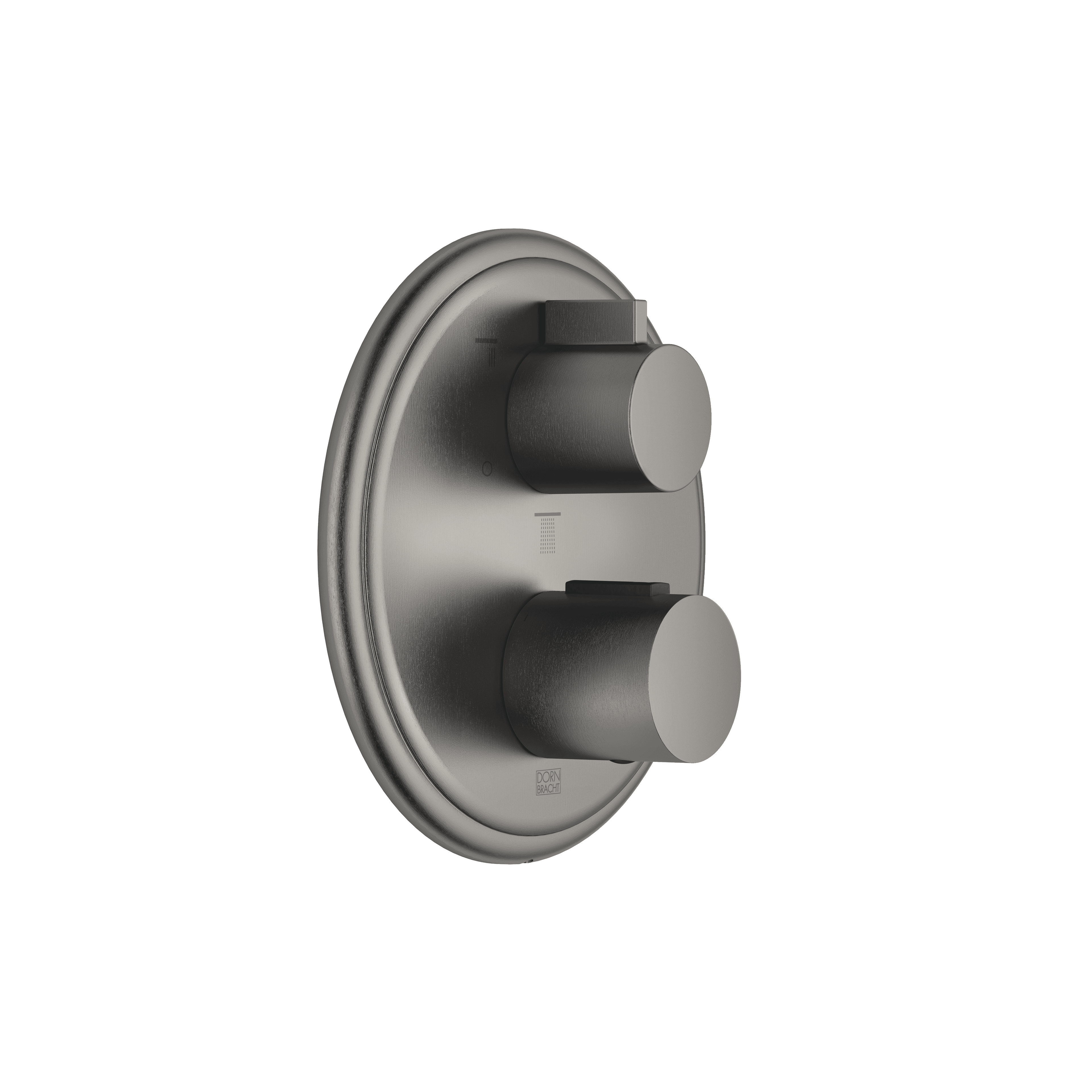 MADISON Concealed thermostat with three function volume control in Brushed Dark Platinum