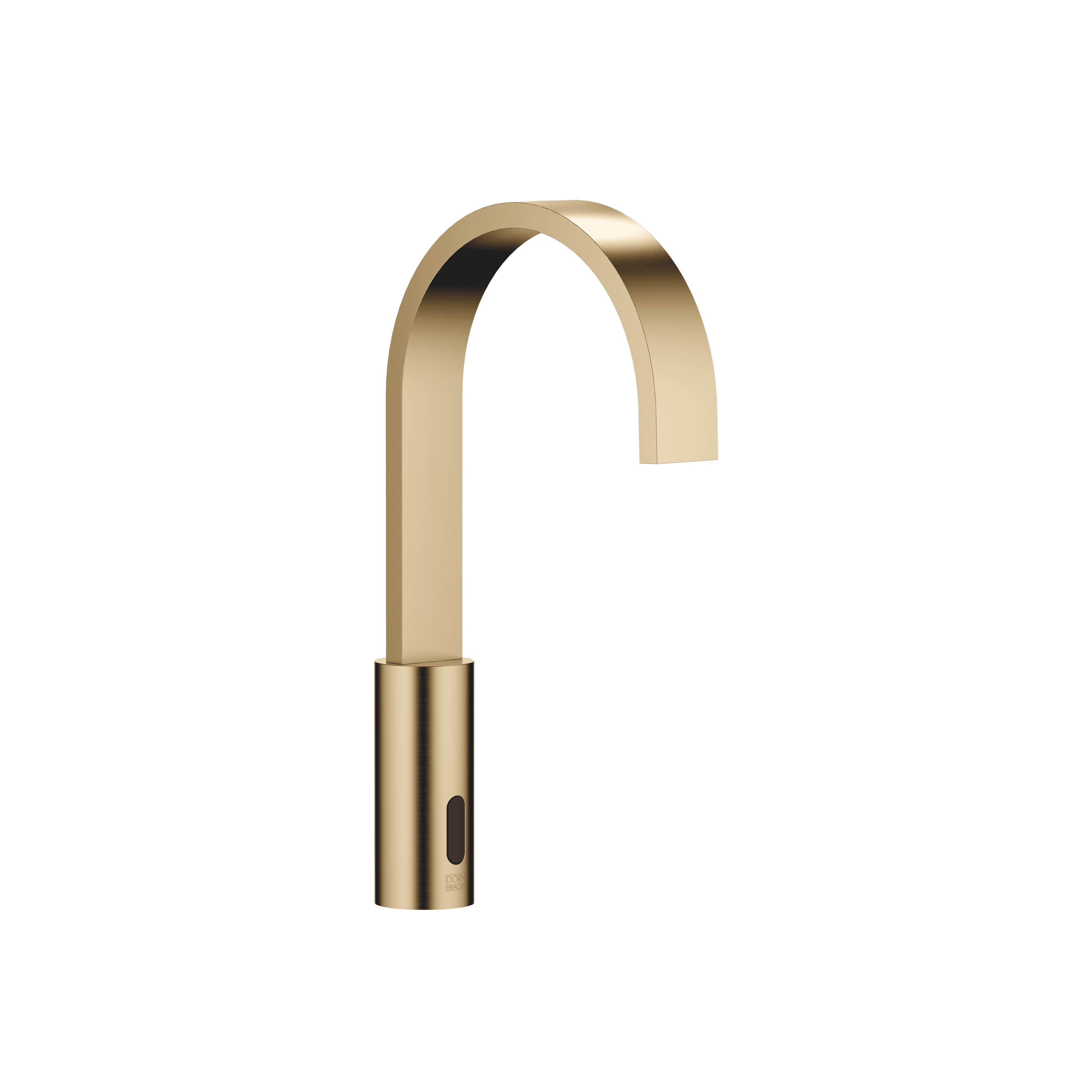 MEM Touchfree Washstand fitting with electronic opening and closing function without pop-up waste in Brushed Dark Brass (PVD)