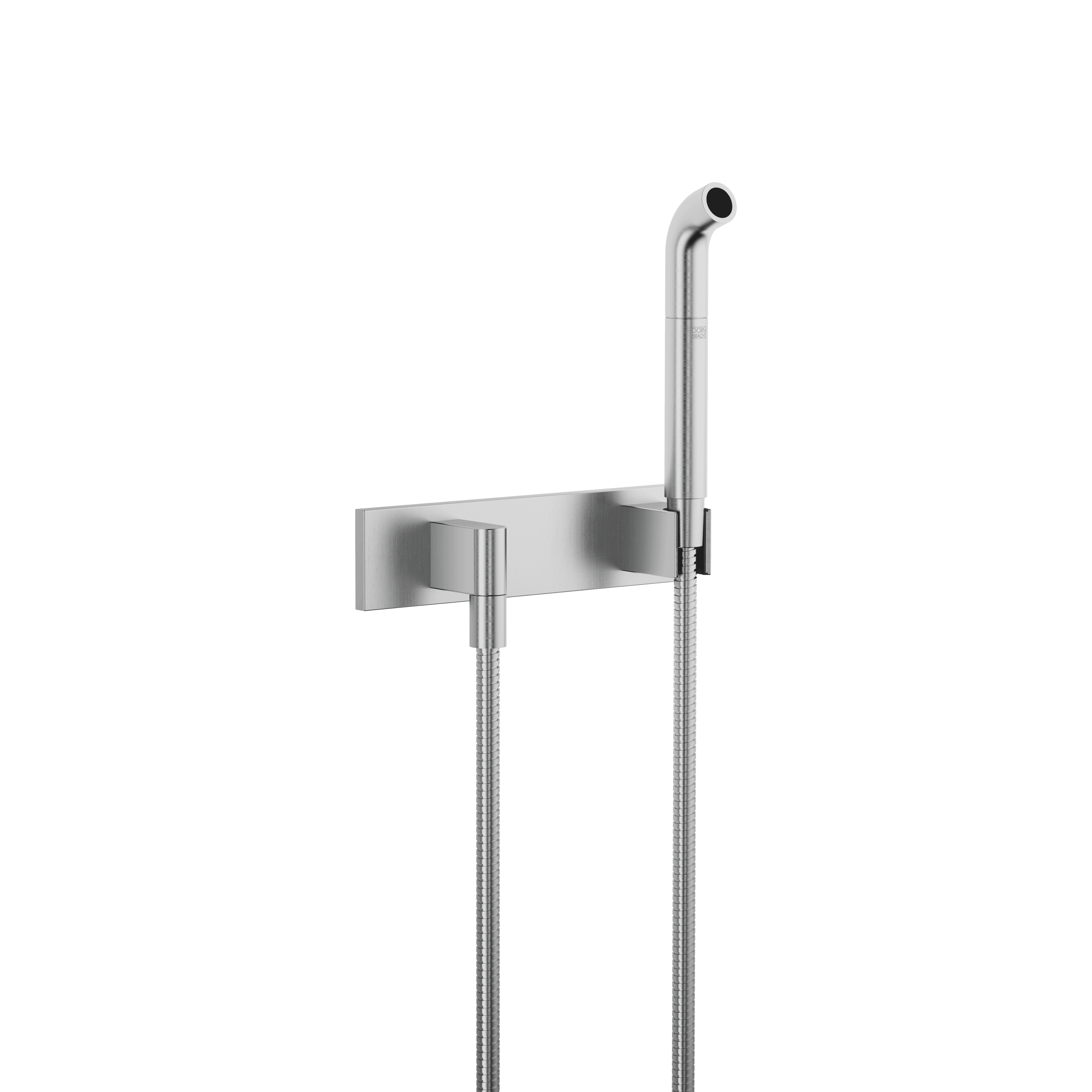 Affusion pipe with cover plate in Brushed Chrome