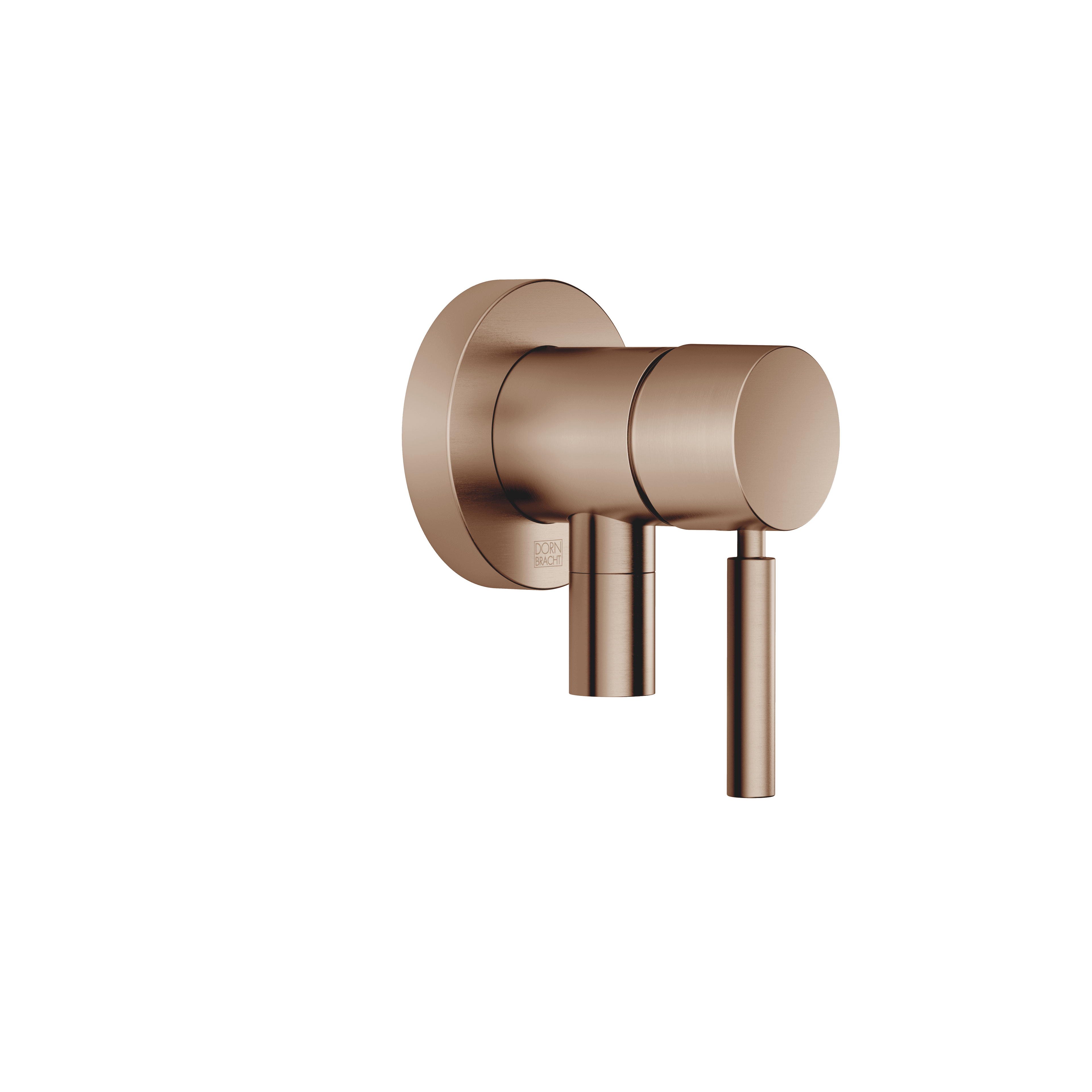 Concealed single-lever mixer with cover plate with integrated shower connection in Brushed Bronze (PVD)