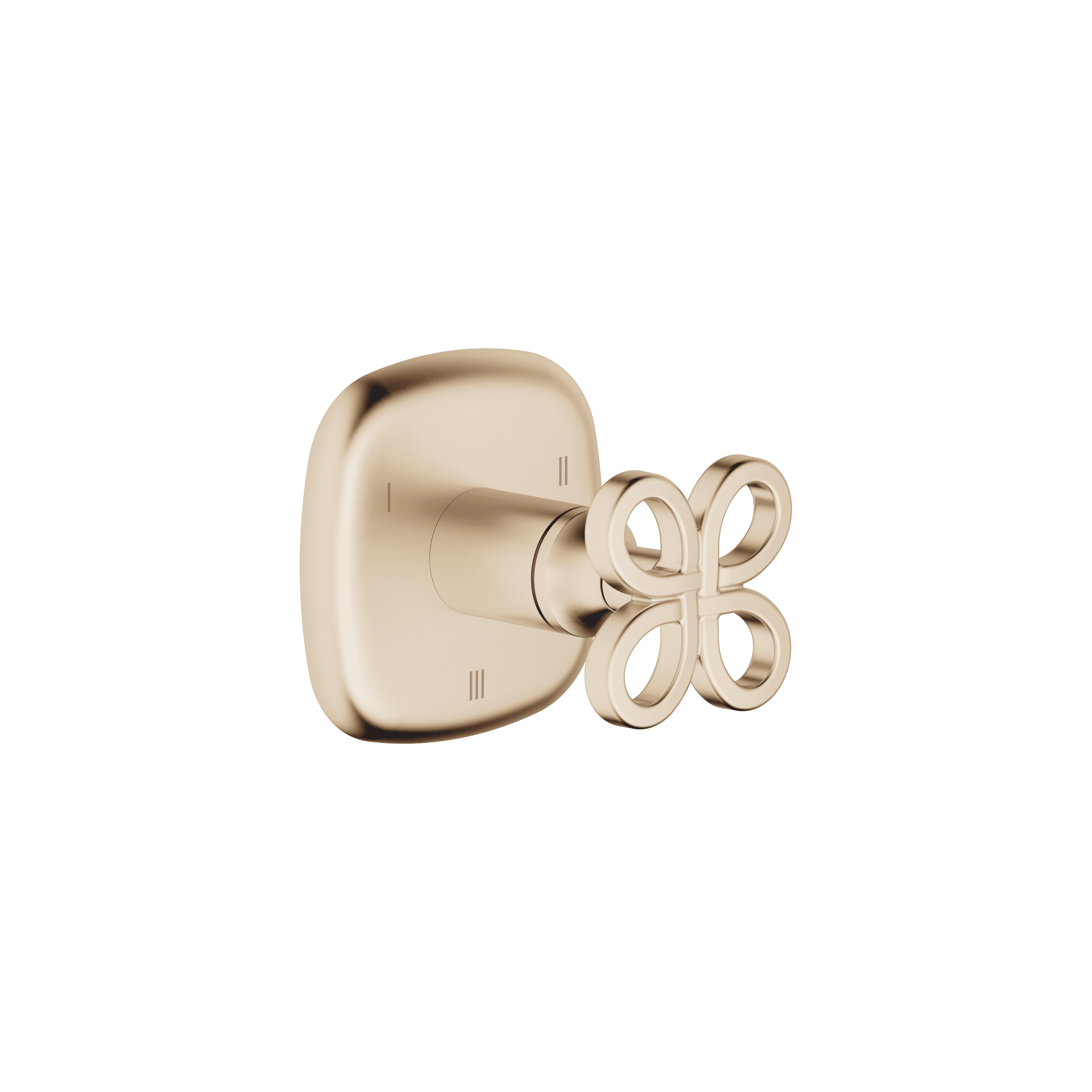 Concealed three-way diverter in Brushed Champagne (22kt Gold)