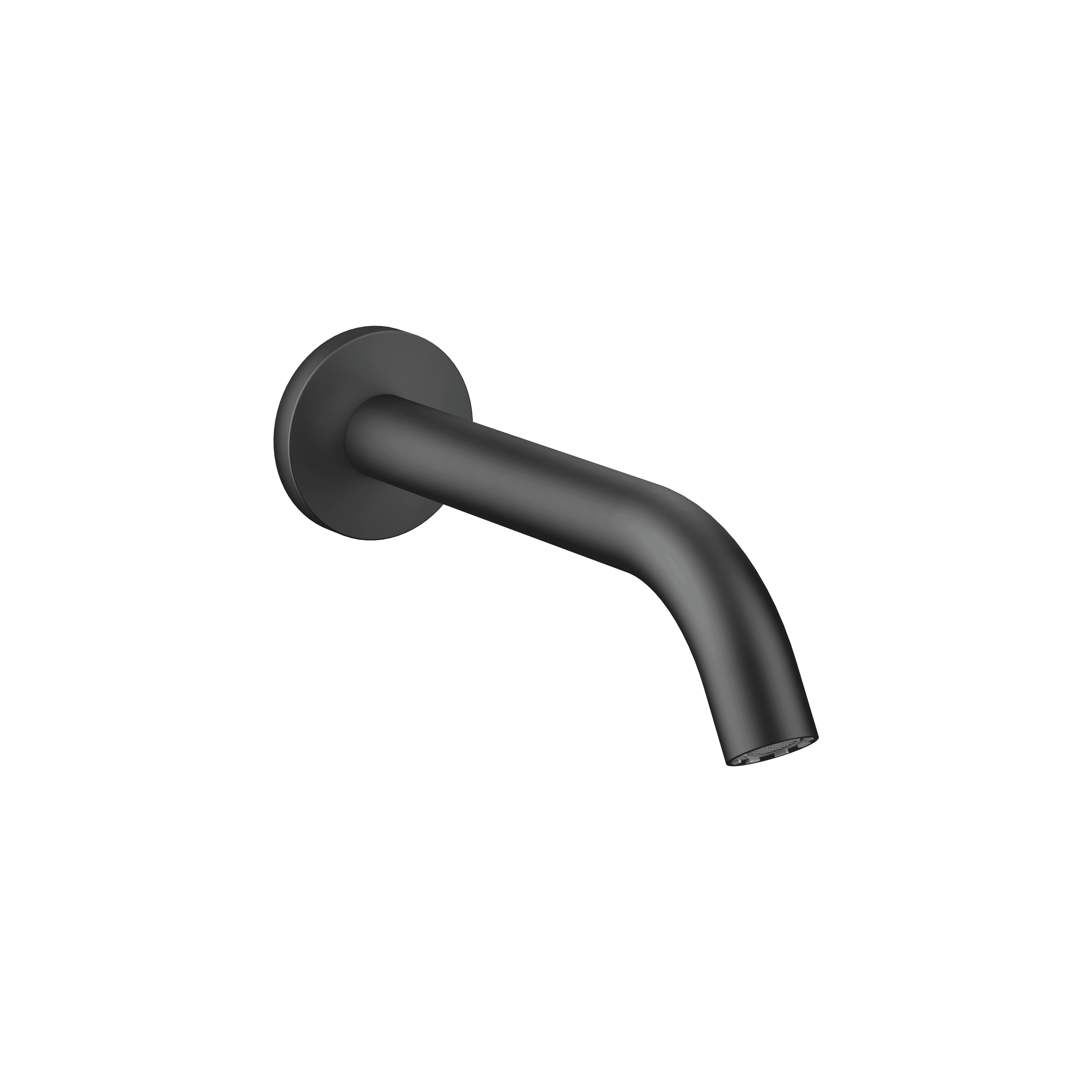 META Bath spout for wall mounting in Matte Black