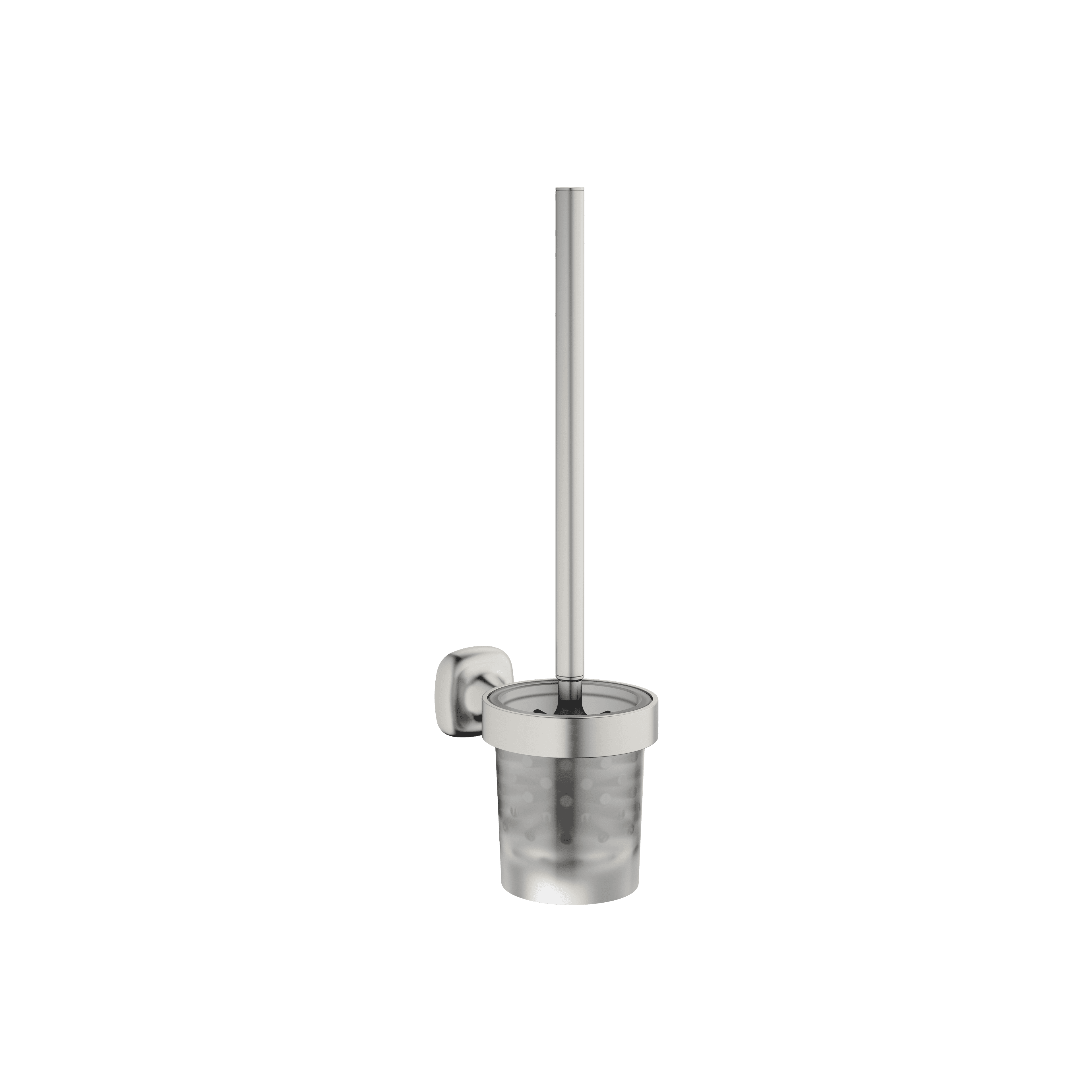 COYA Toilet brush set wall model in Brushed Platinum