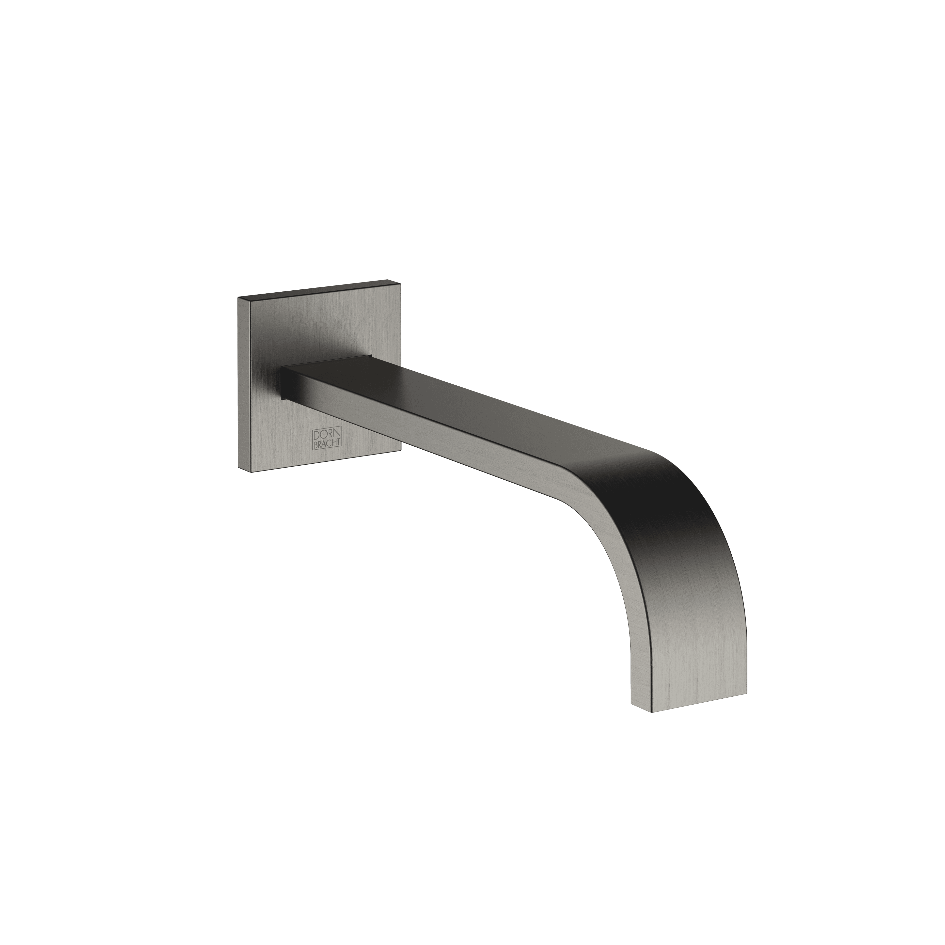MEM Bath spout for wall mounting in Brushed Dark Platinum