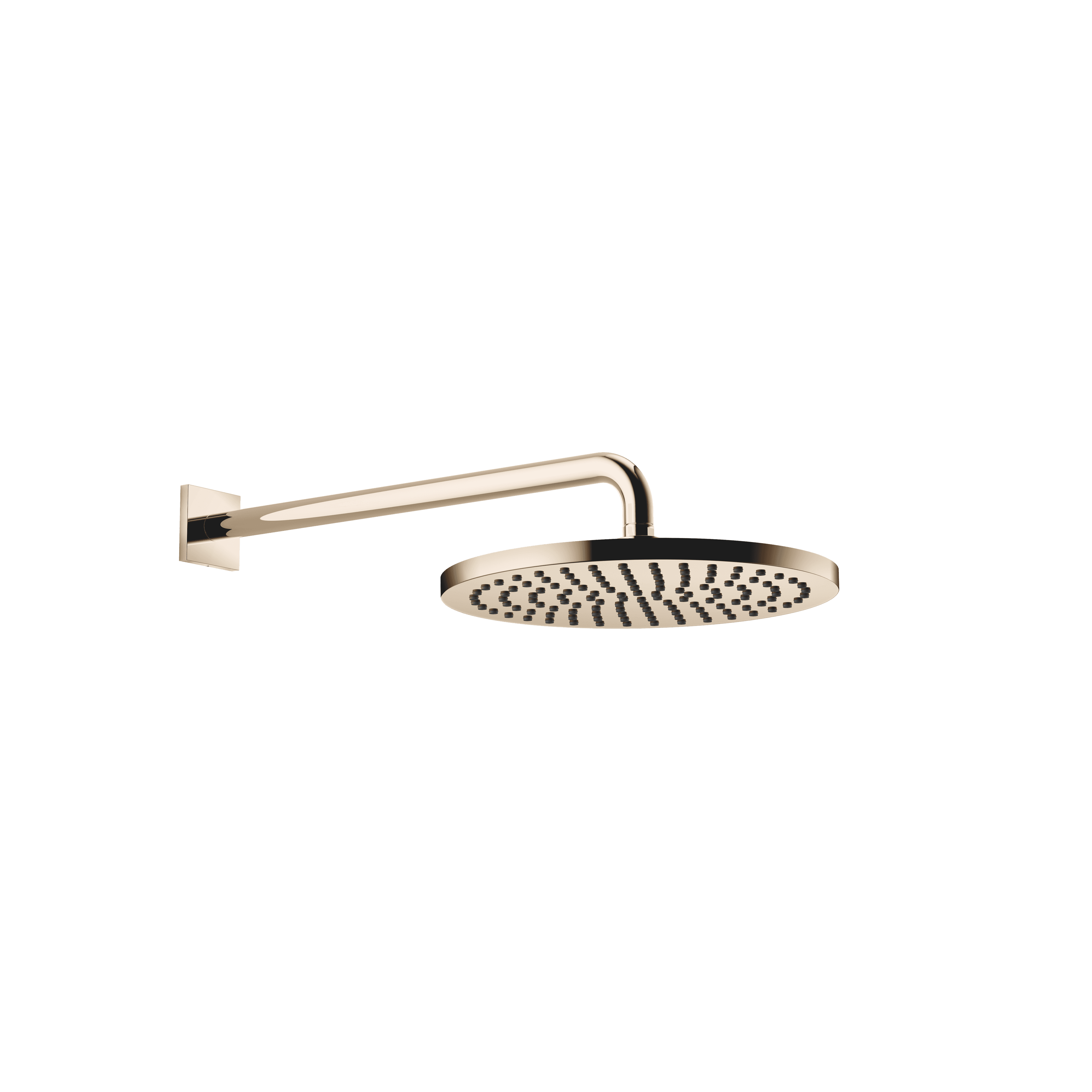 Rain shower with wall fixing 300 mm in Champagne (22kt Gold)