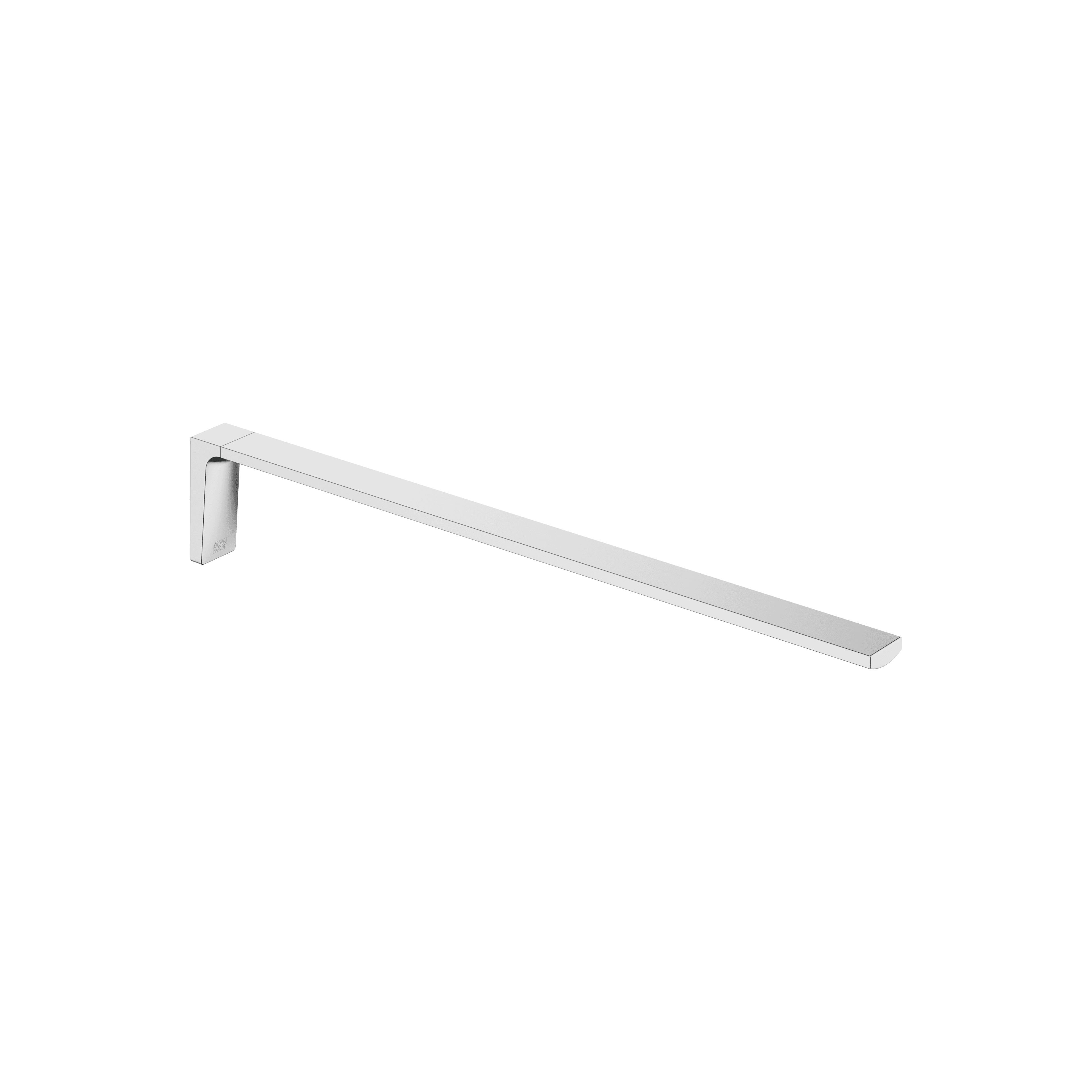 Towel bar 1-piece non-swivel in Brushed Chrome