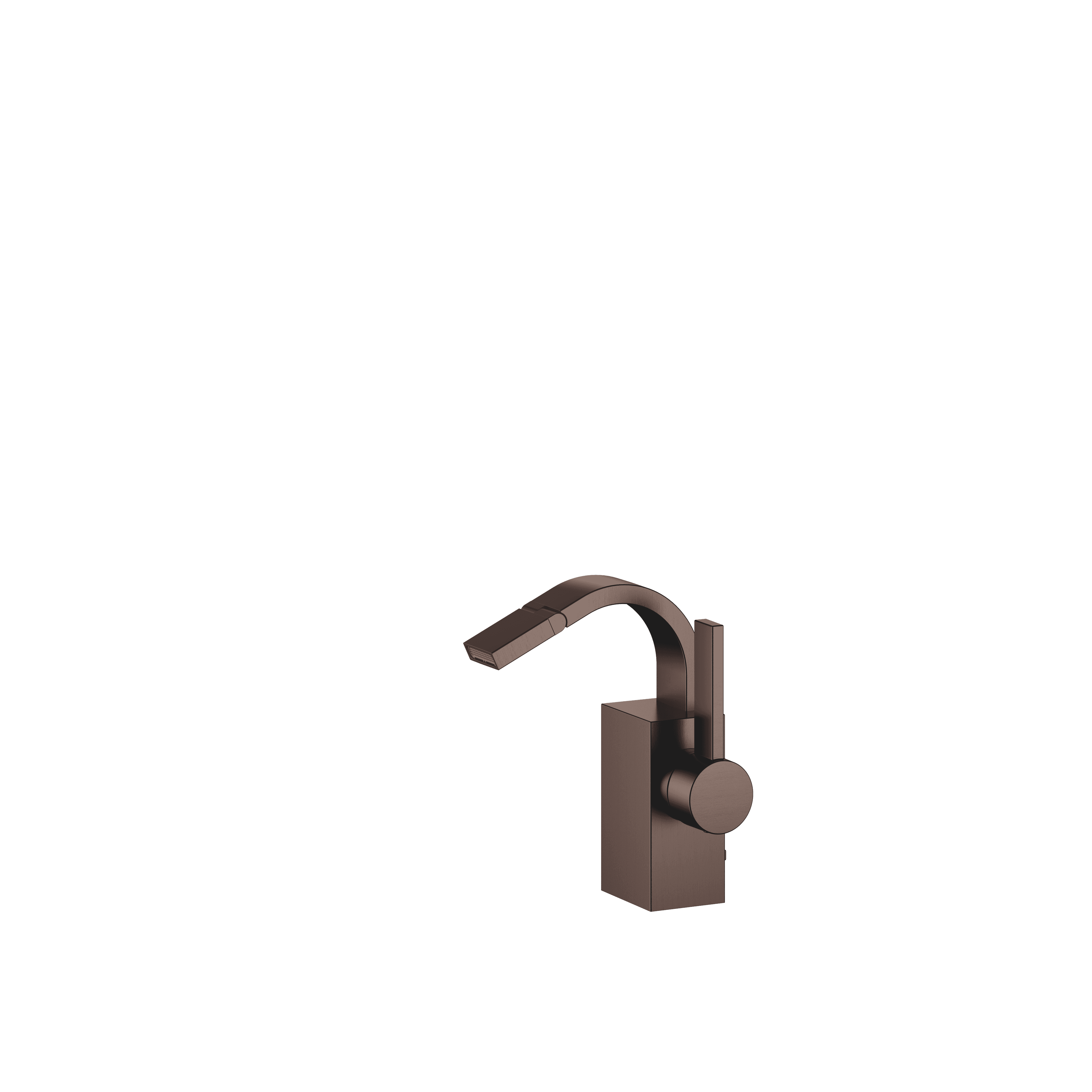 Single-lever bidet mixer with pop-up waste in Brushed Dark Bronze (PVD)
