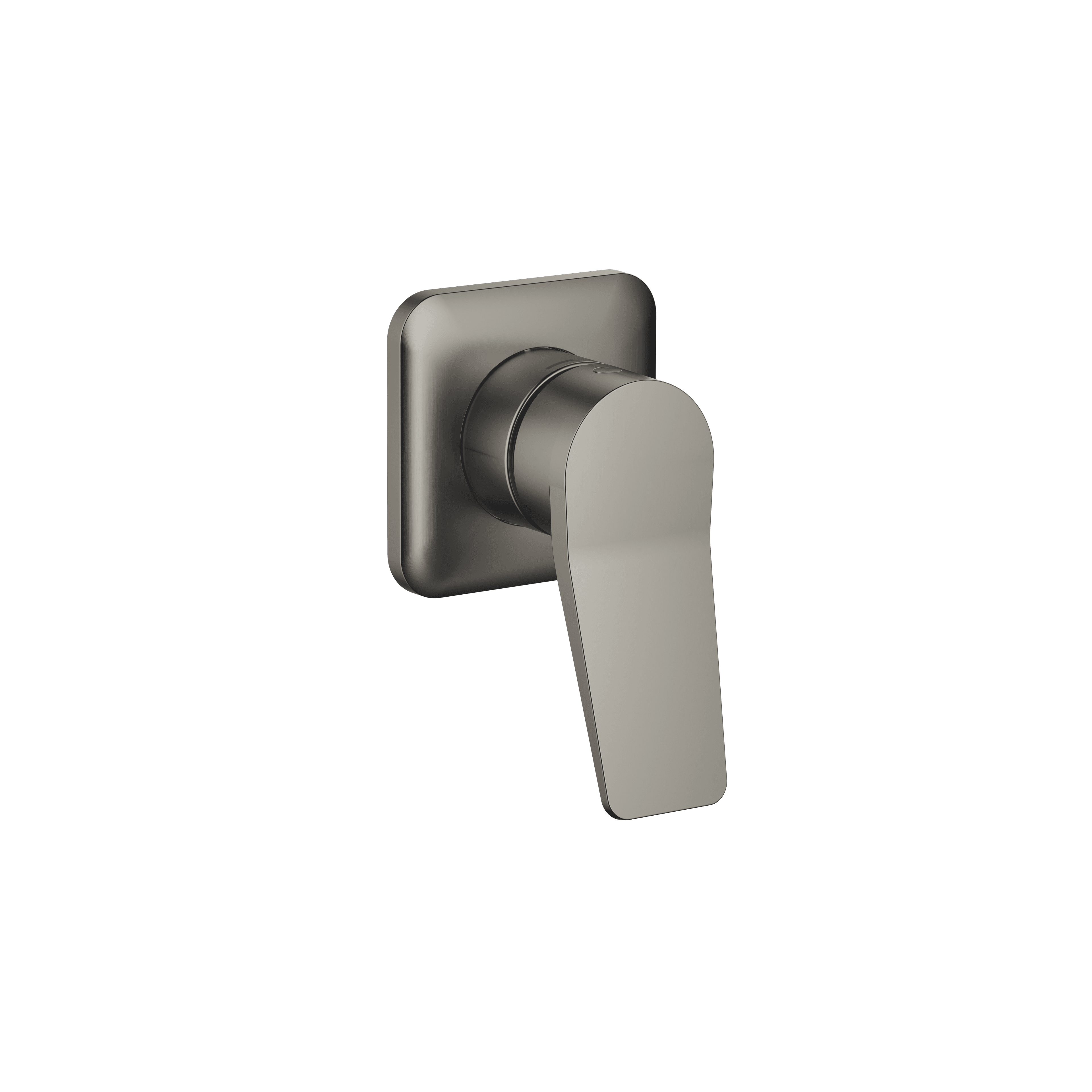 LISSÉ Concealed single-lever mixer with cover plate in Brushed Dark Platinum