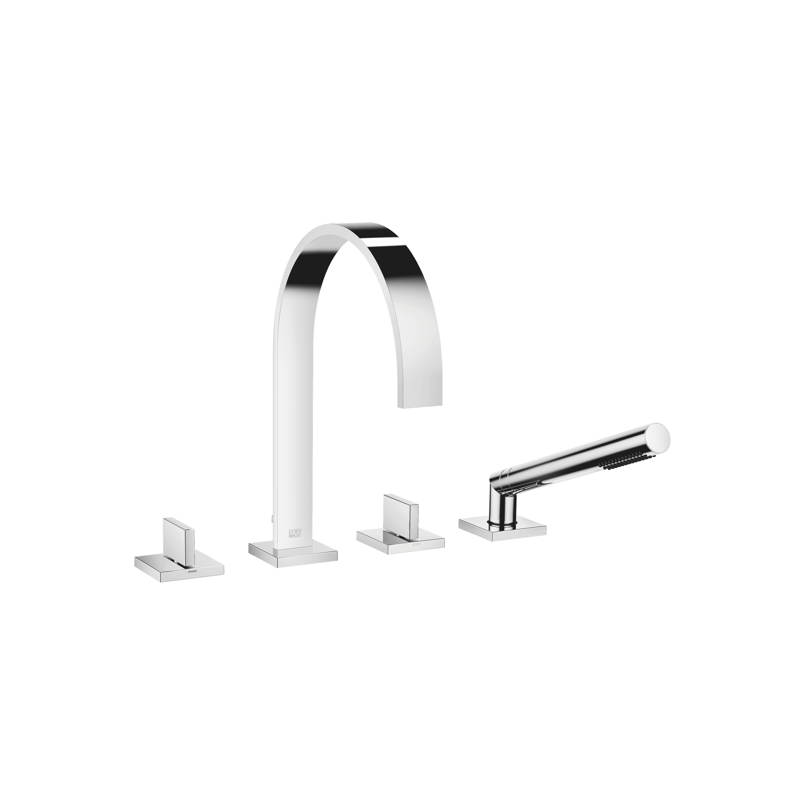 Dornbracht MEM Bath shower set for bath rim or tile edge installation