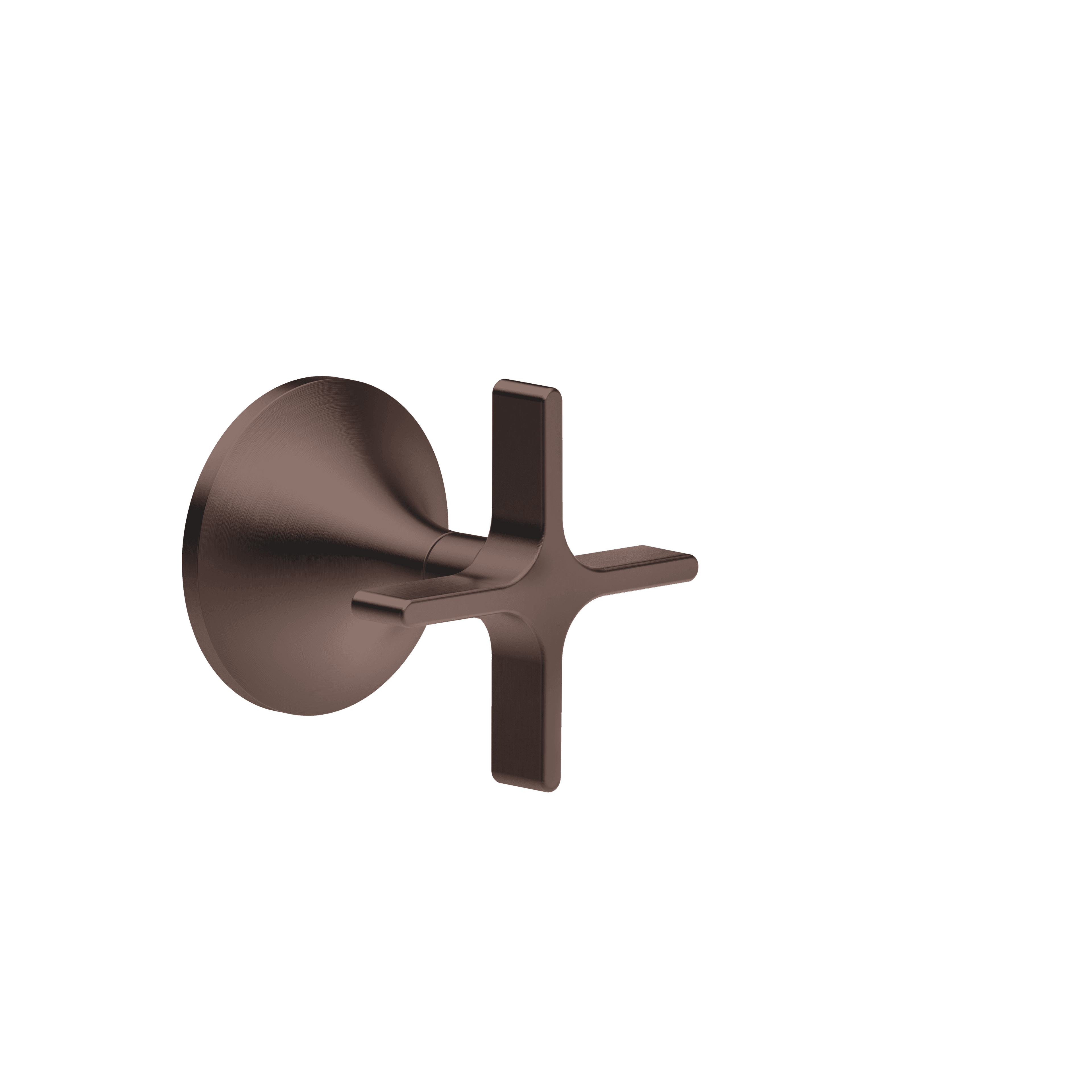 VAIA Wall valve clockwise closing 1/2" in Brushed Dark Bronze (PVD)