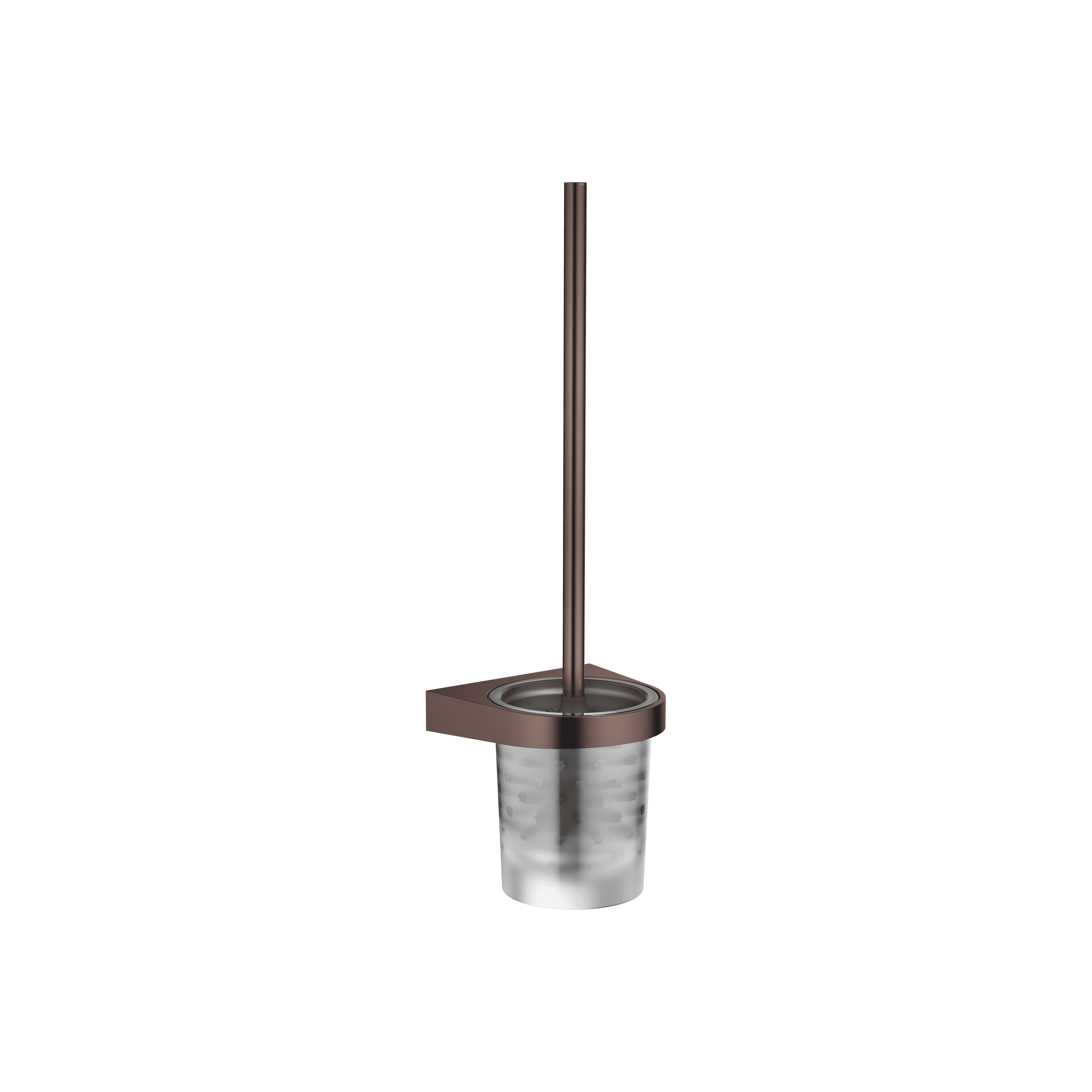 Toilet brush set wall model in Brushed Dark Bronze (PVD)