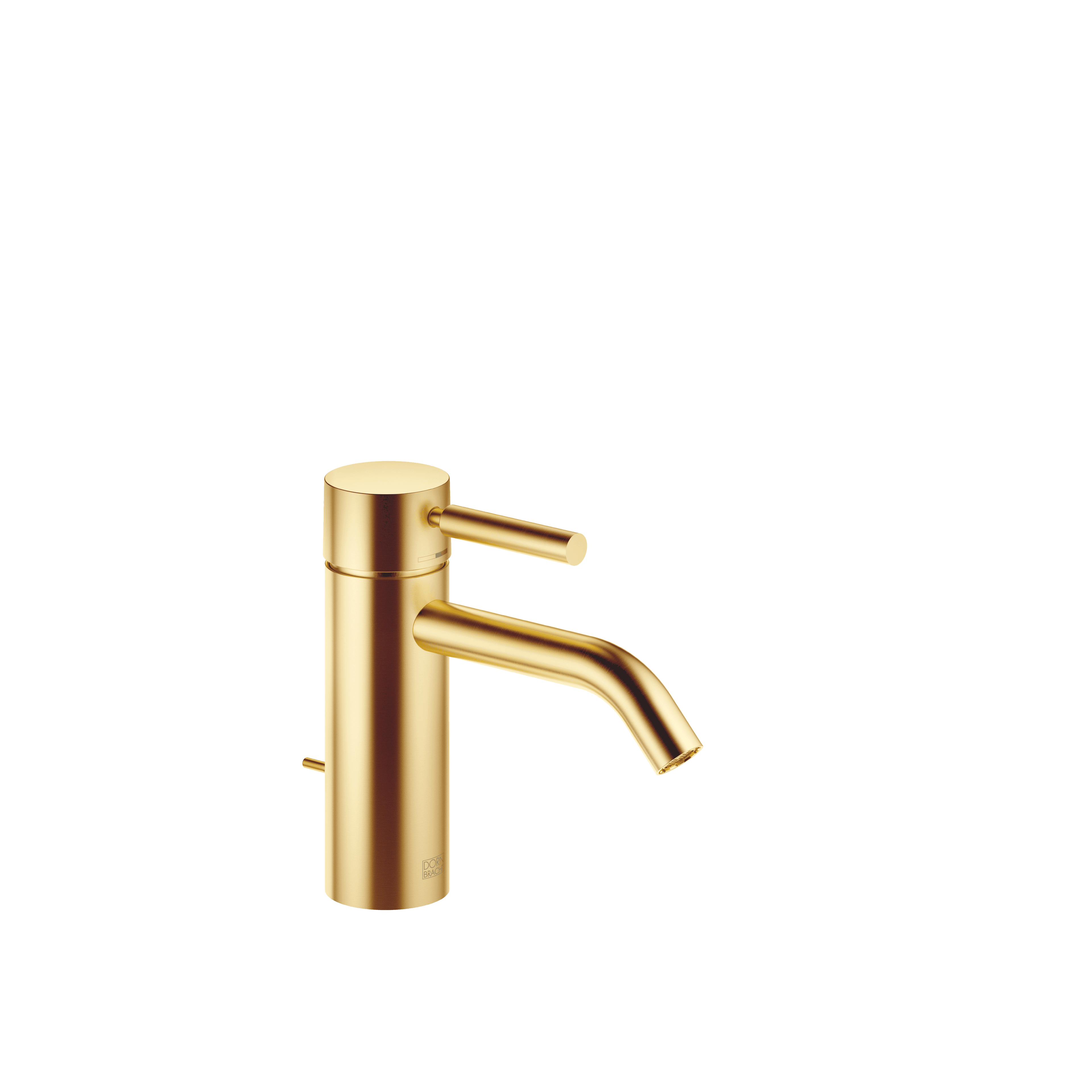 META Single-lever basin mixer with pop-up waste in Brushed Gold (PVD)