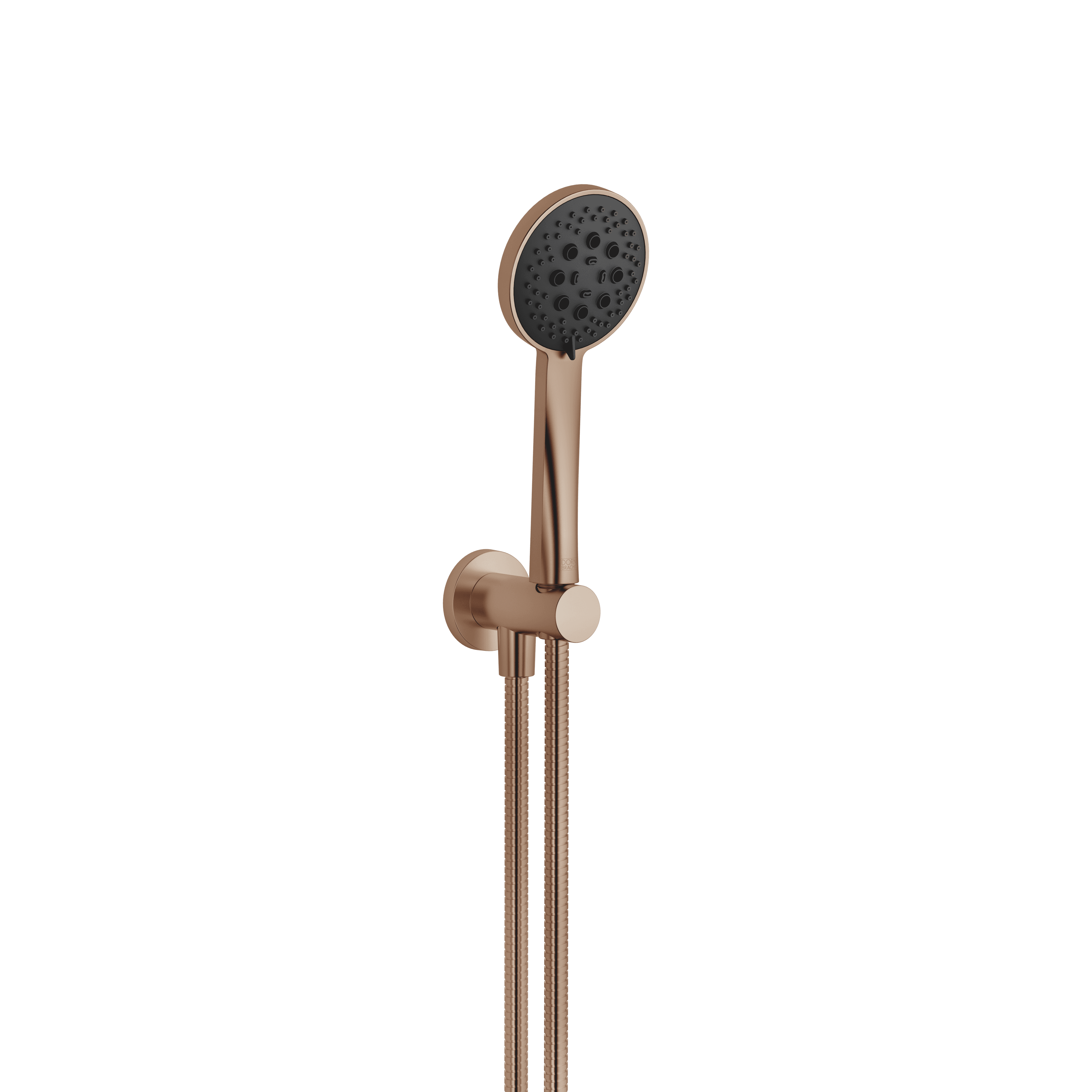 Hand shower set with integrated shower holder in Brushed Bronze (PVD)
