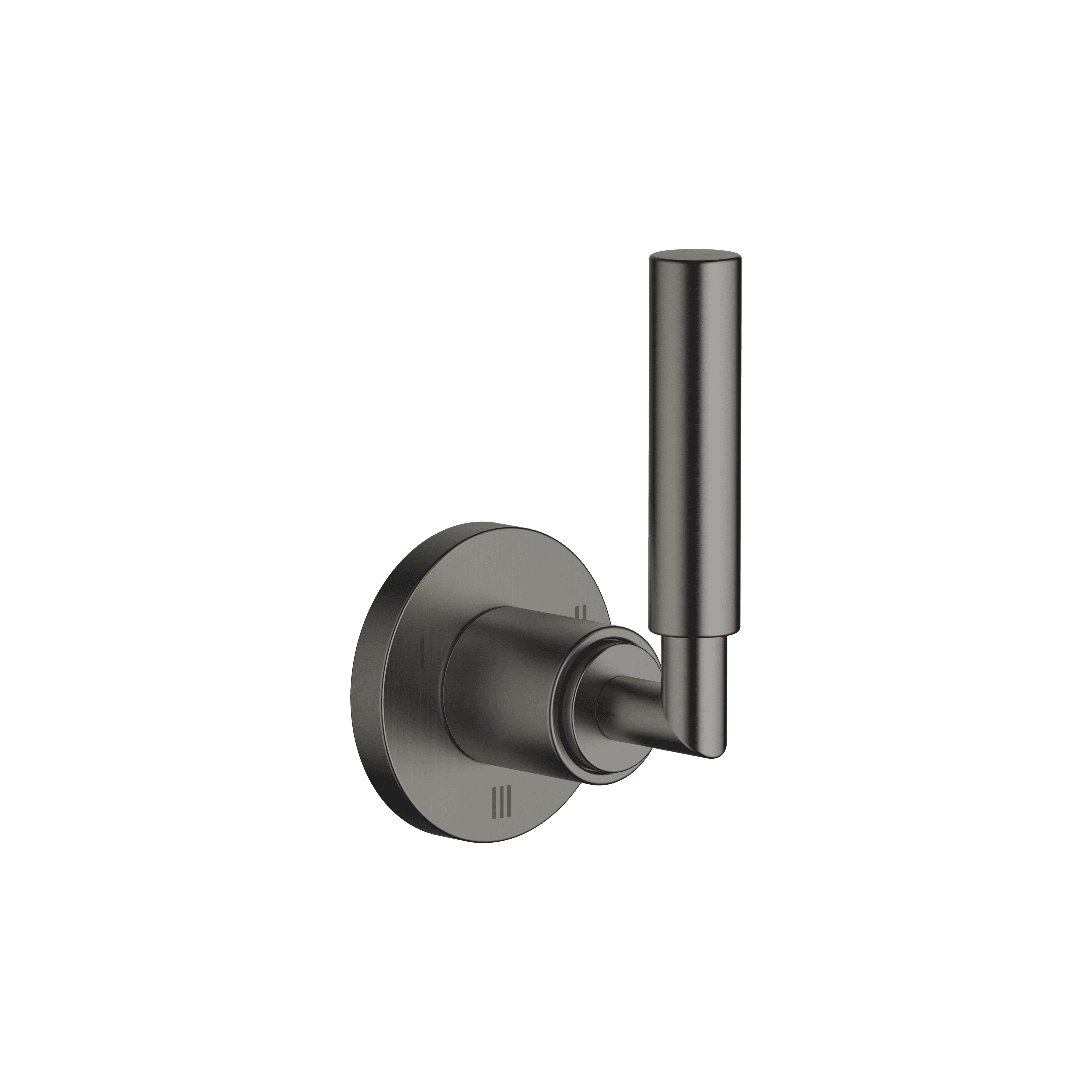 TARA Concealed three-way diverter in Brushed Dark Platinum