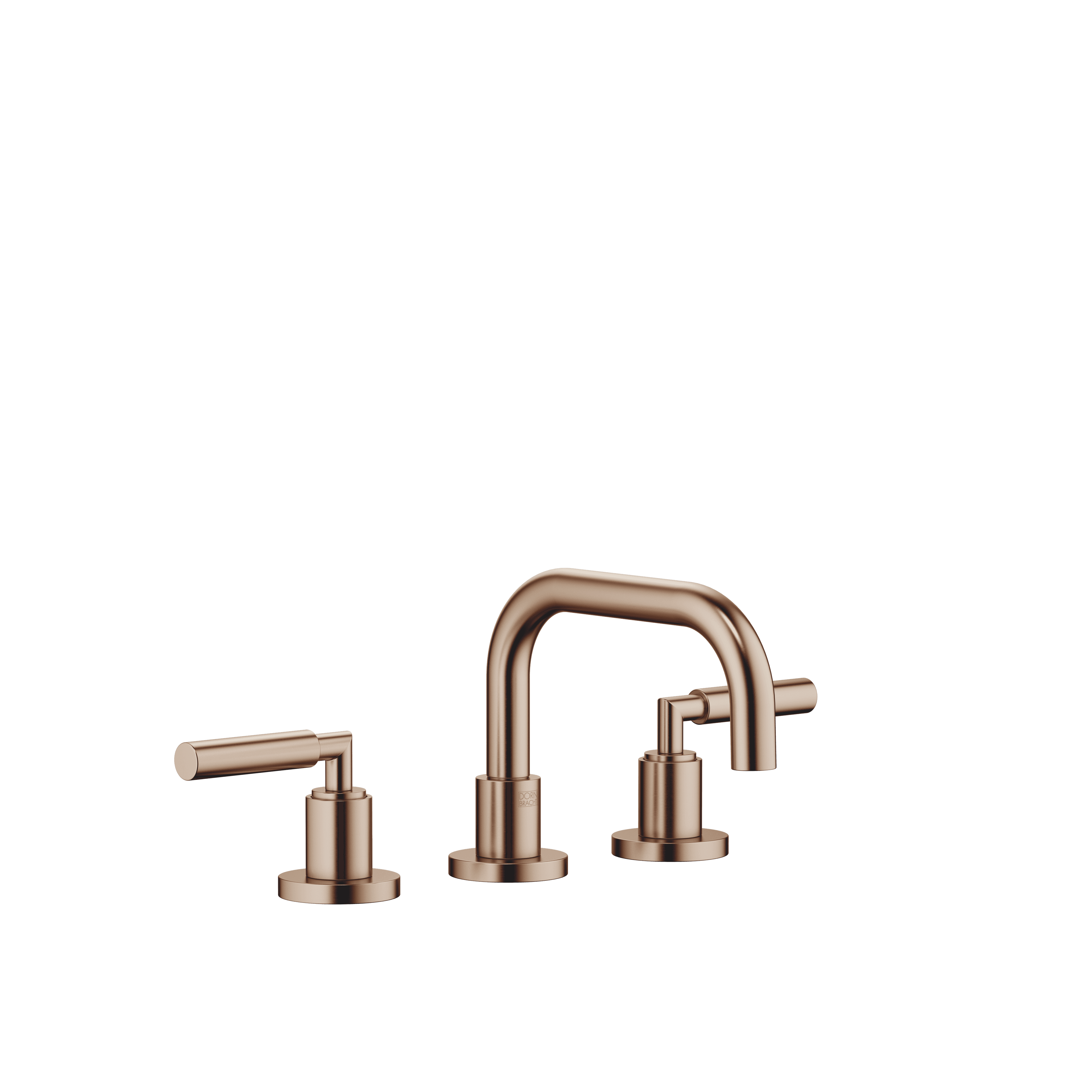 TARA Three-hole basin mixer with pop-up waste in Brushed Bronze (PVD)