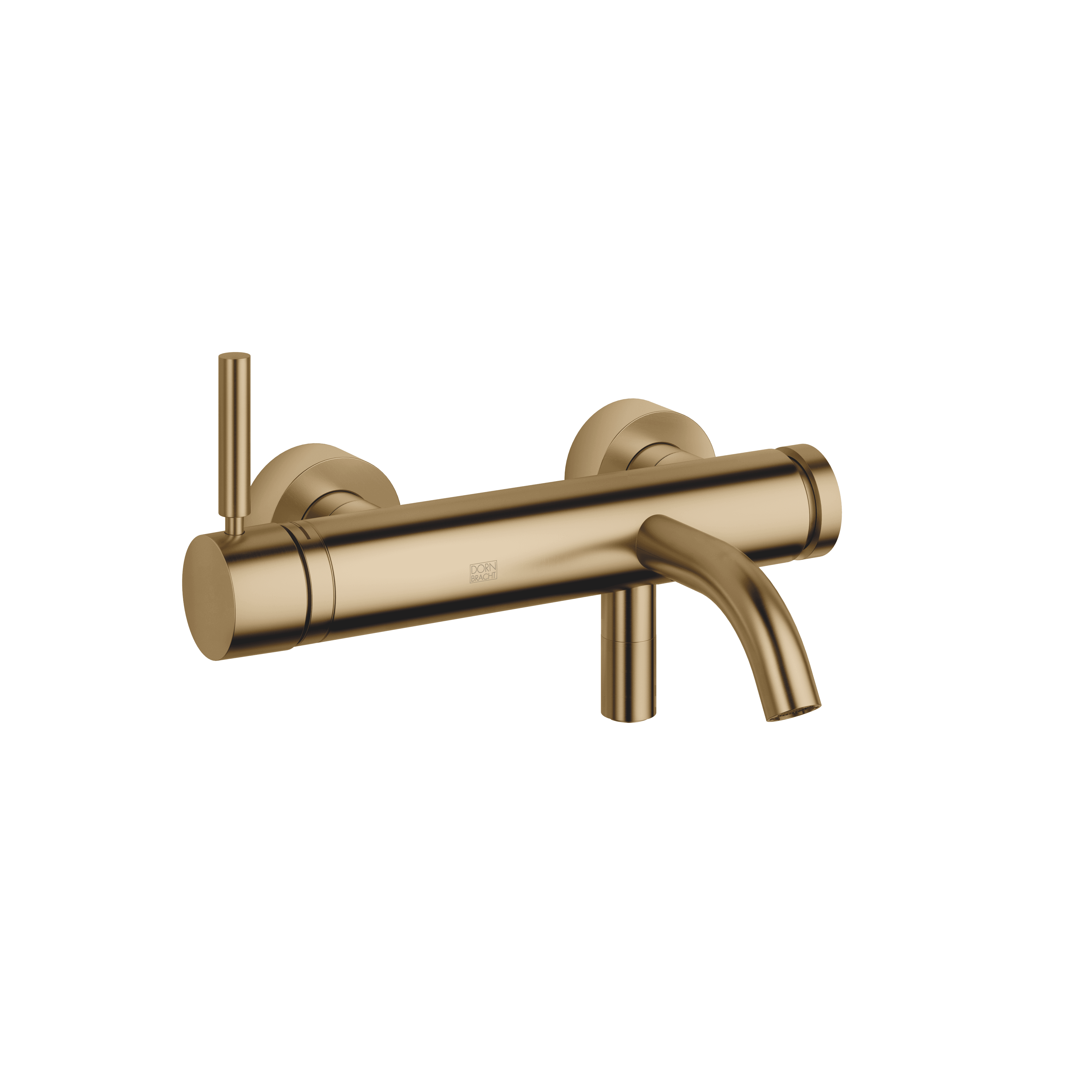 META Single-lever bath mixer for wall mounting without shower set in Brushed Dark Brass (PVD)