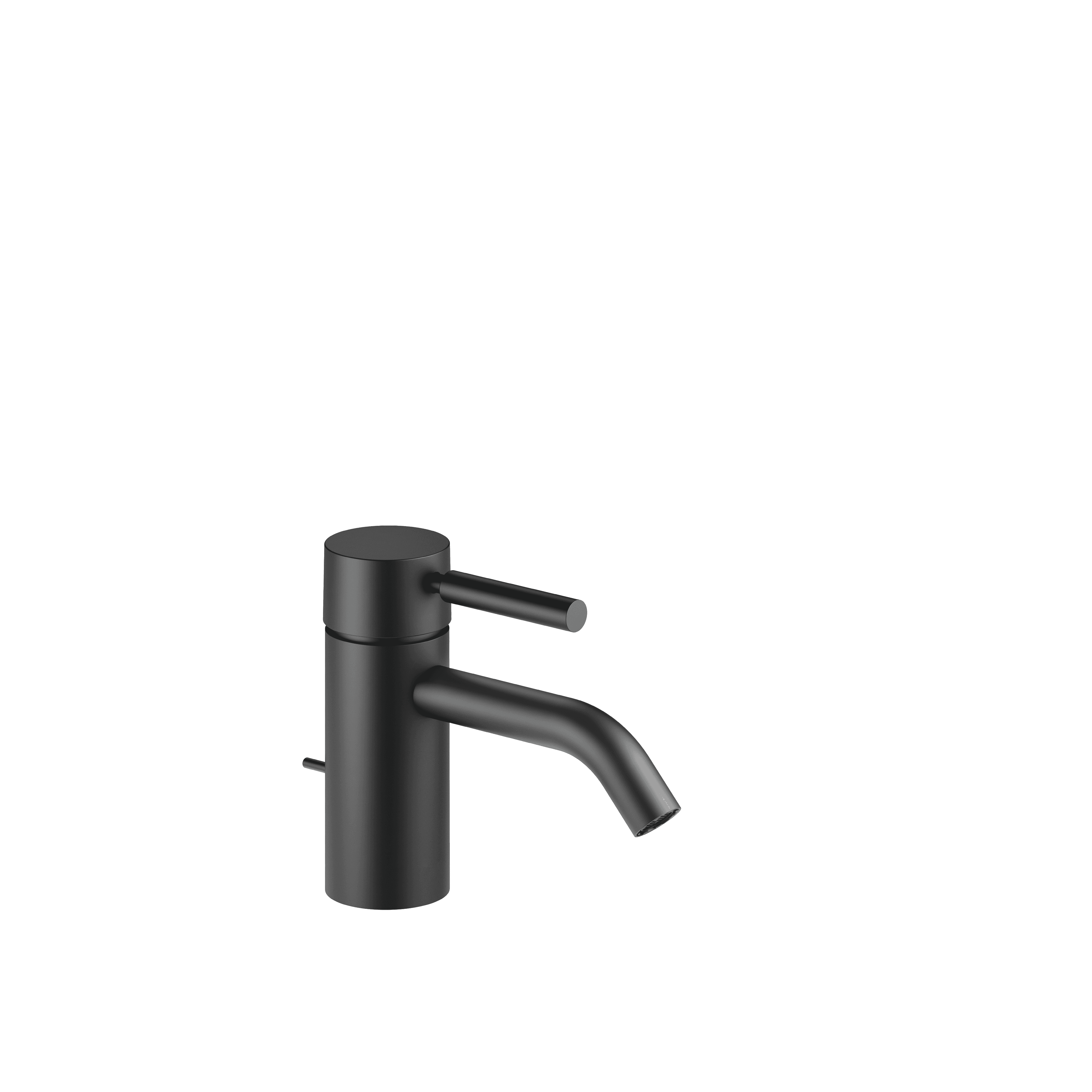 META Single-lever basin mixer with pop-up waste in Matte Black