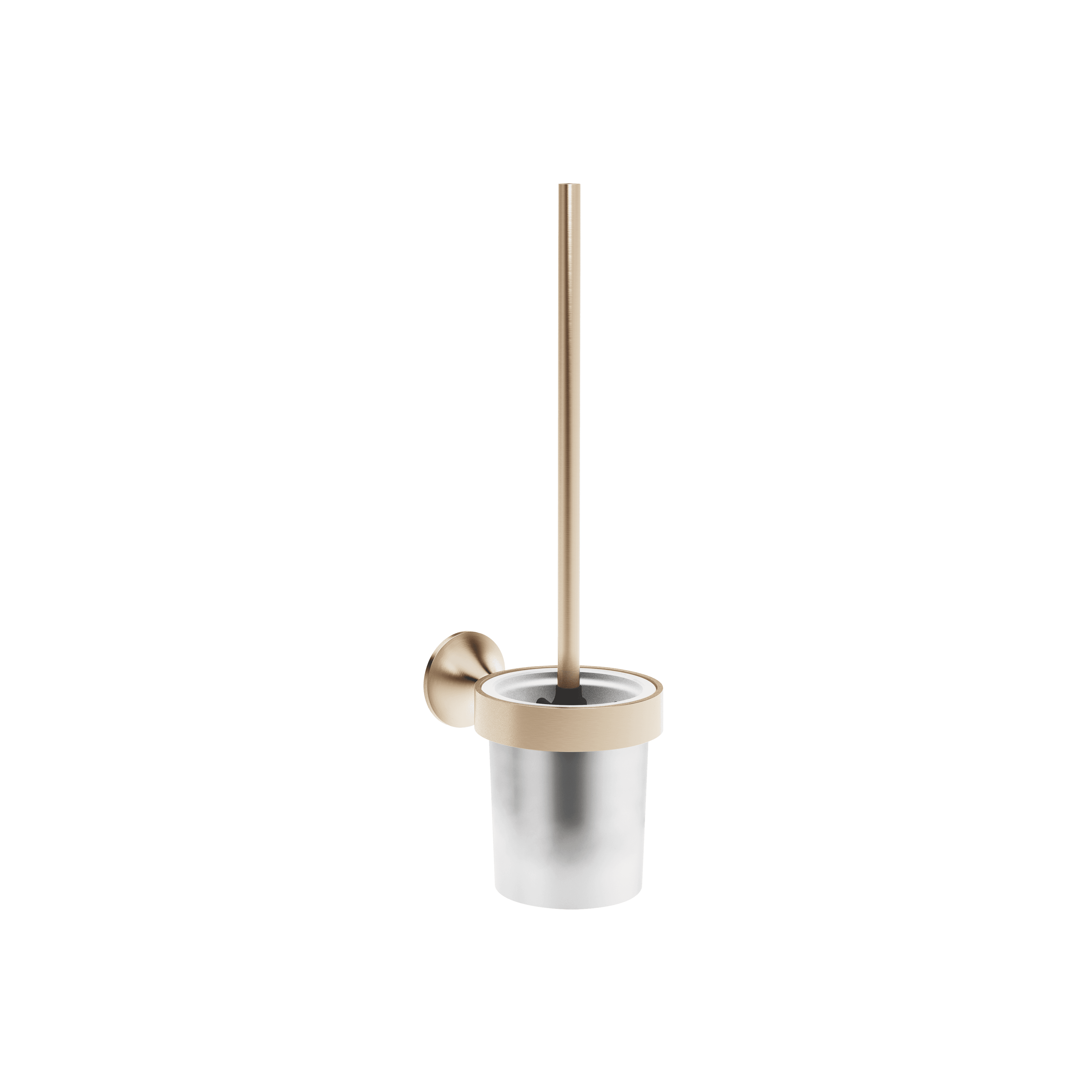 VAIA Toilet brush set wall model in Brushed Champagne (22kt Gold)