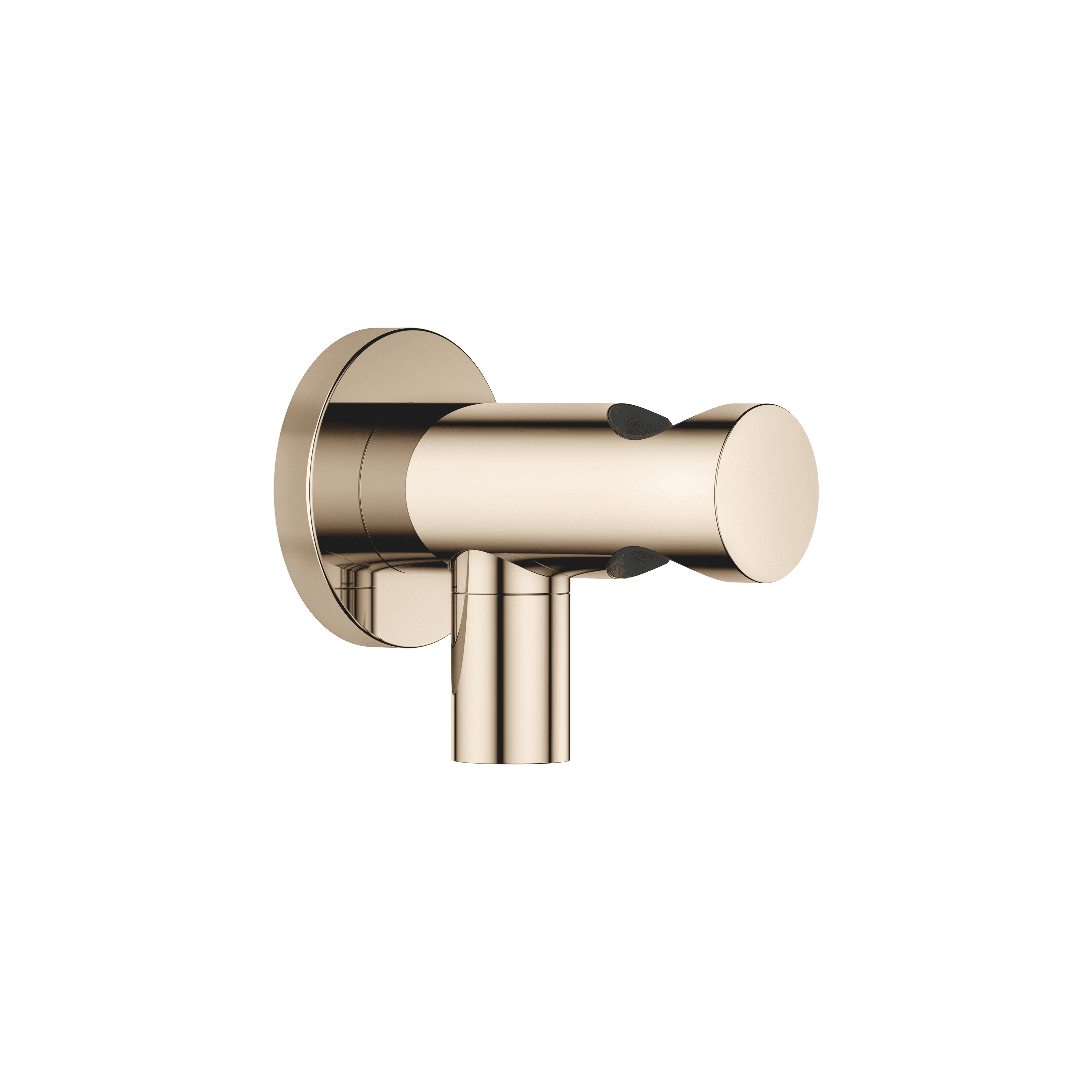 Wall elbow with integrated shower holder in Champagne (22kt Gold)