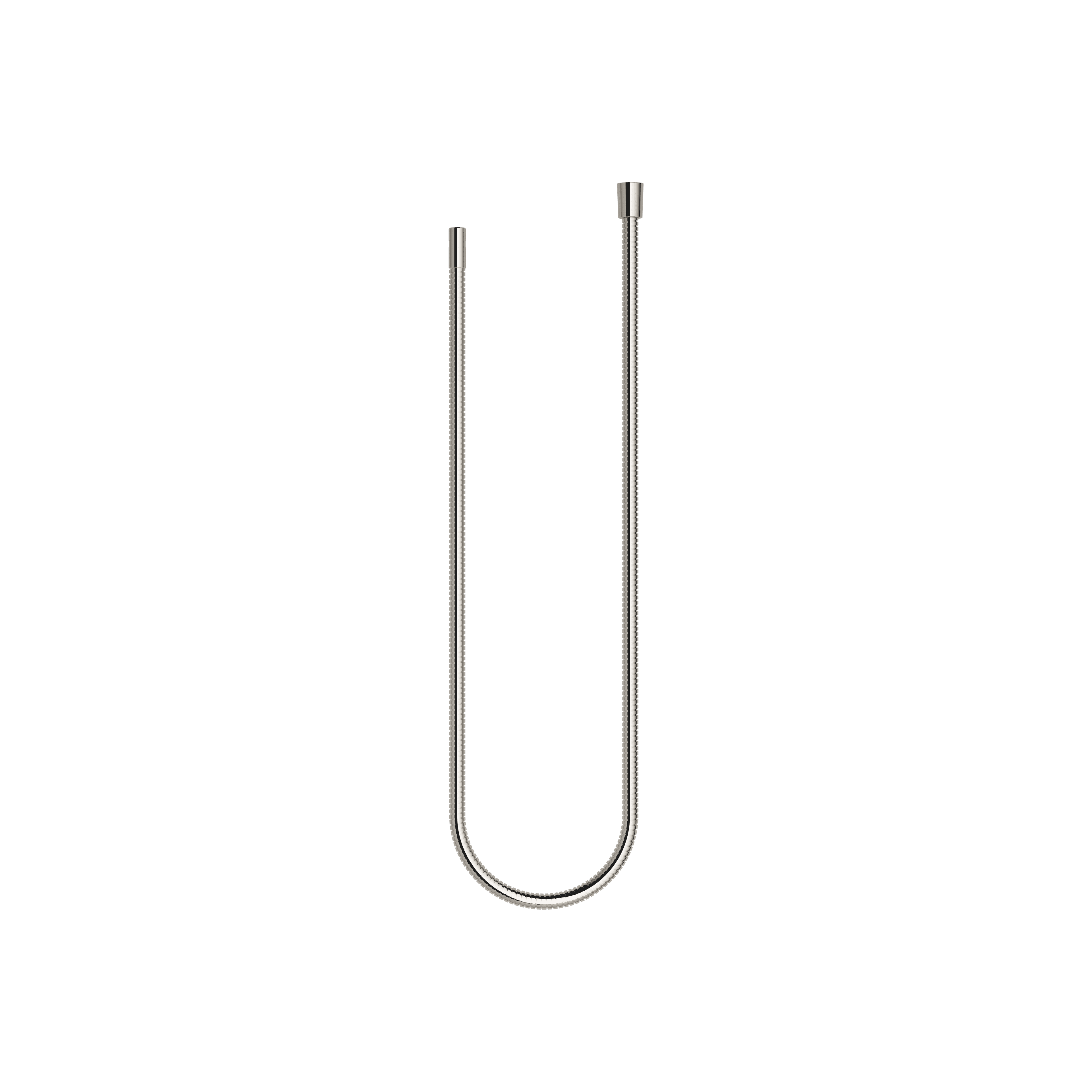 Metal shower hose 1/2" x 3/8" x 1500 mm in Platinum