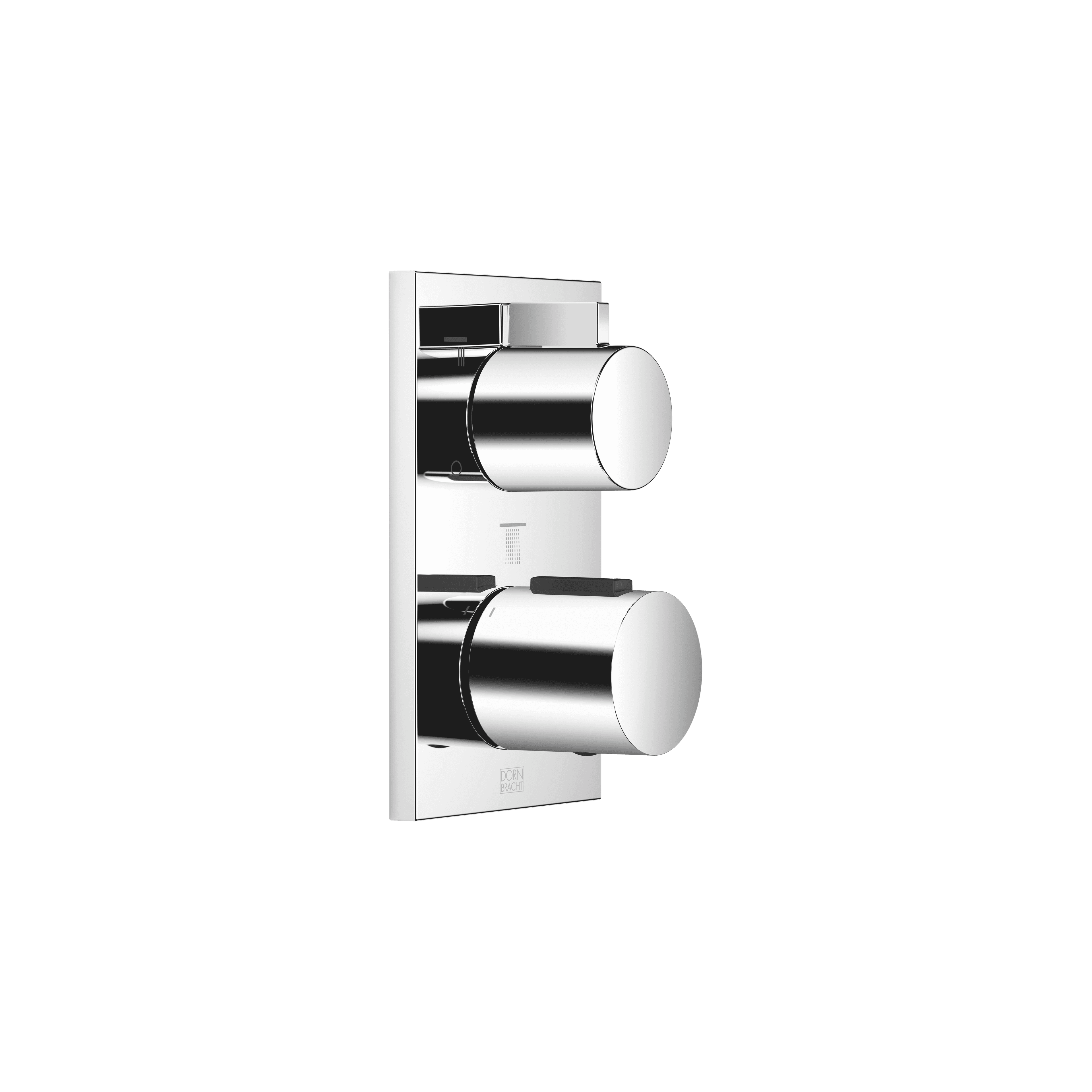 Concealed thermostat with three function volume control in Chrome