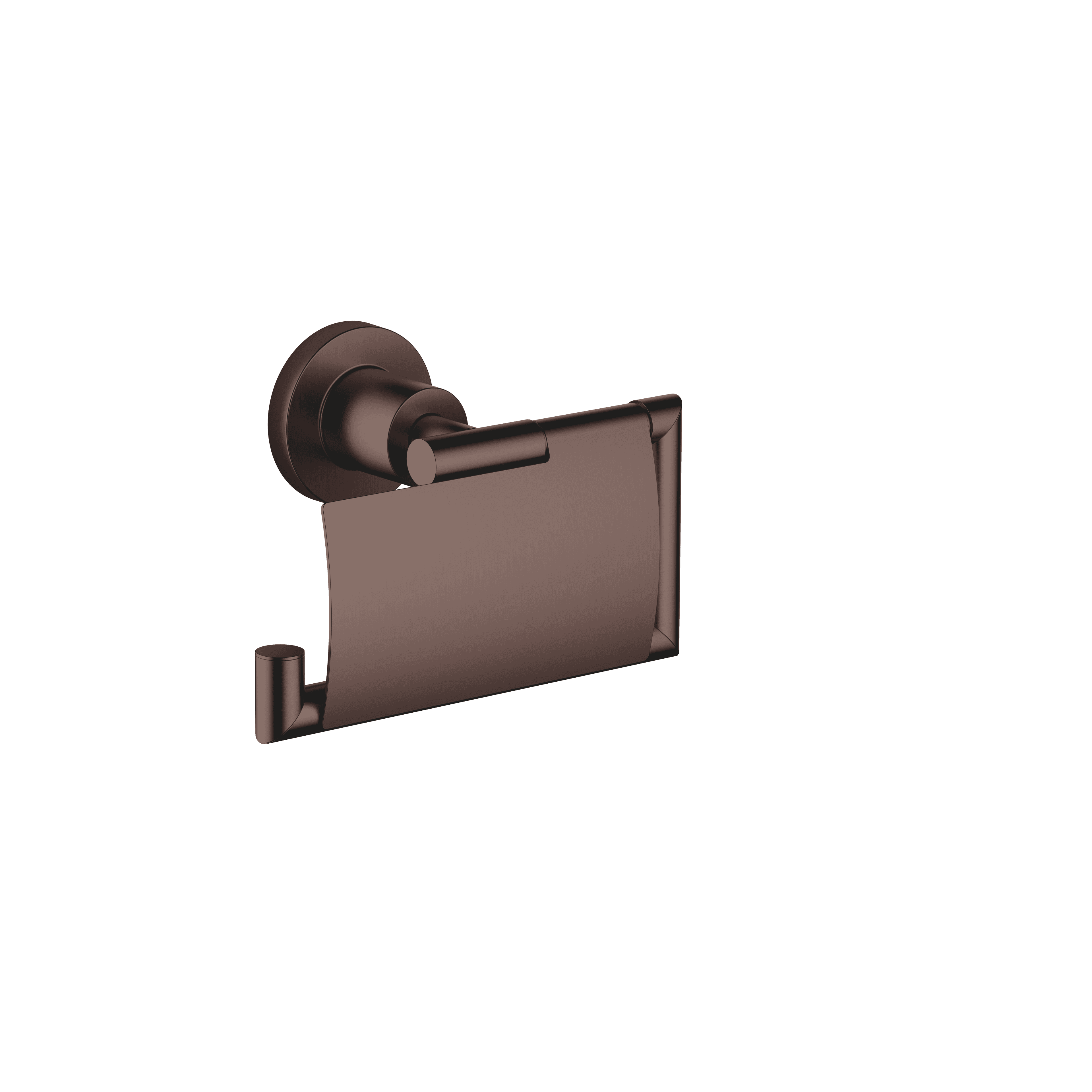 TARA Tissue holder with cover in Brushed Dark Bronze (PVD)