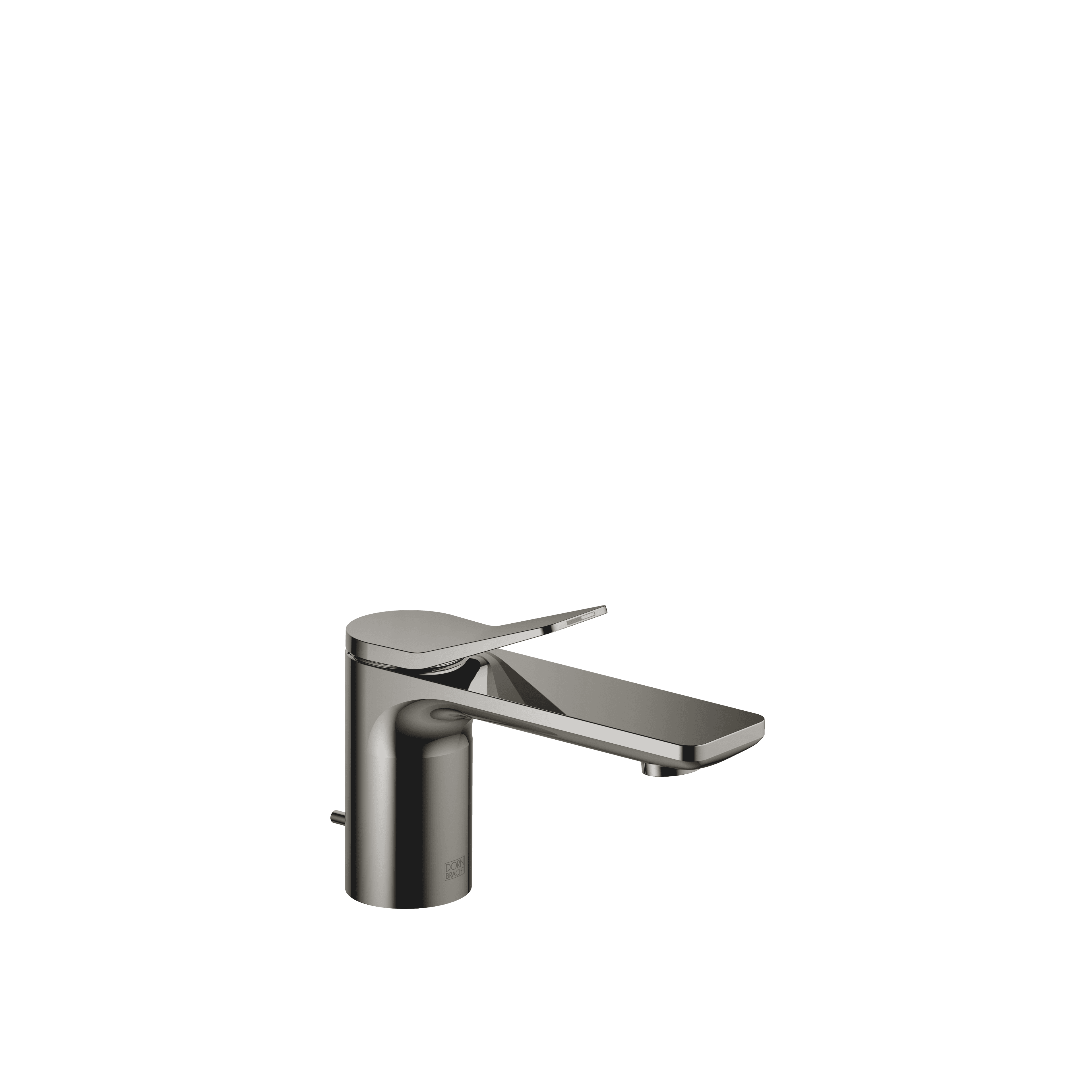 LISSÉ Single-lever basin mixer with pop-up waste in Dark Chrome