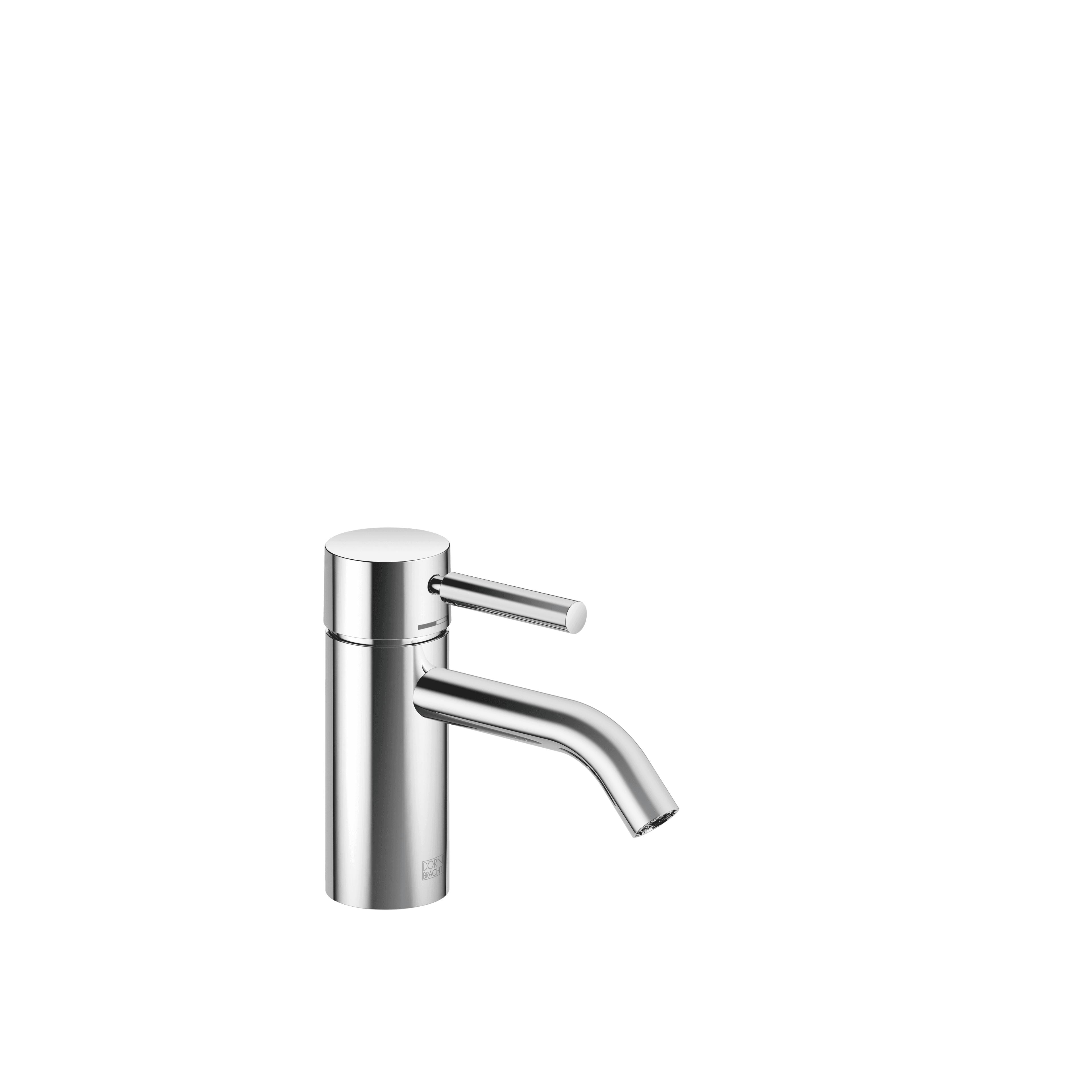 META Single-lever basin mixer without pop-up waste in Chrome