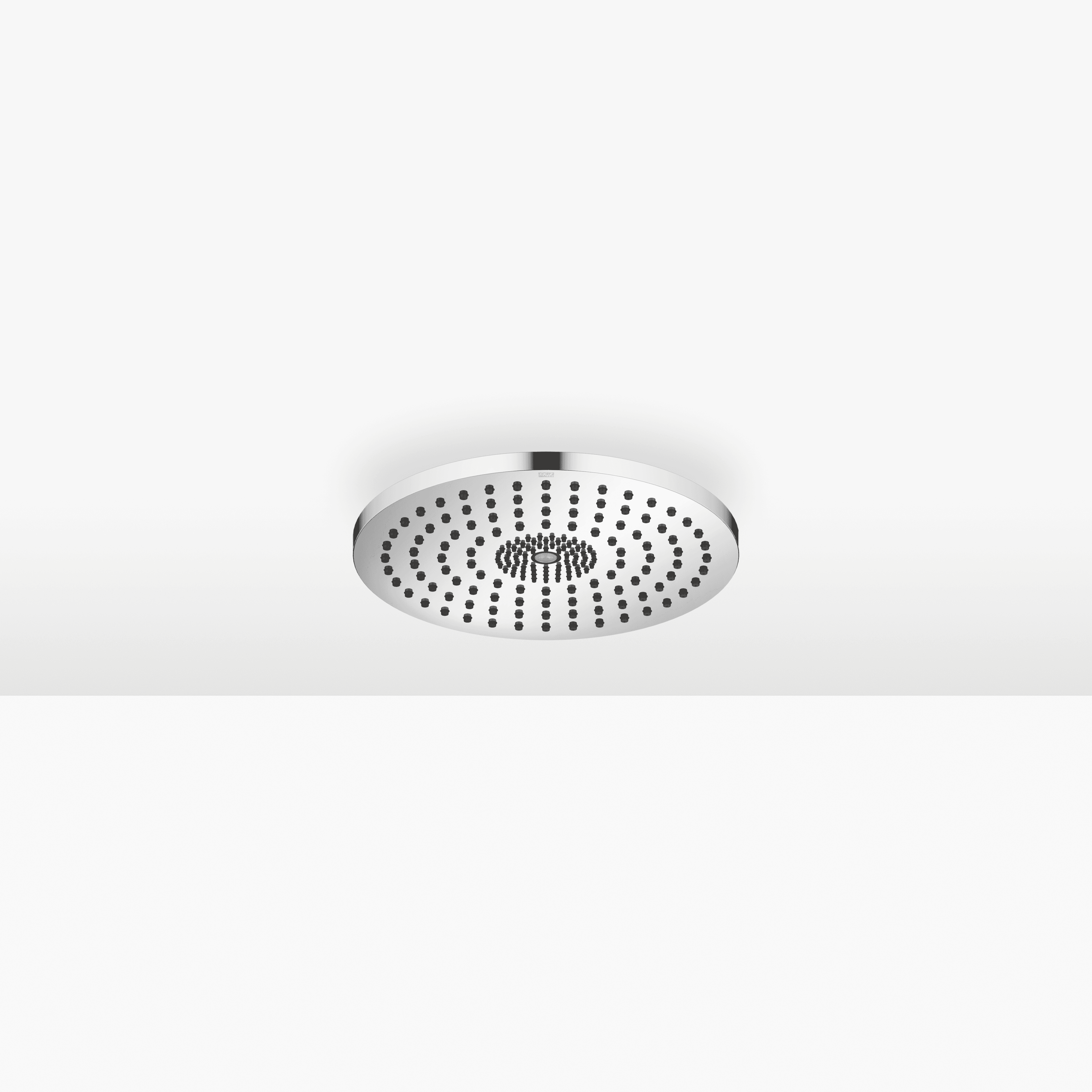 Rain shower for surface-mounted ceiling installation with light 300 mm in Chrome