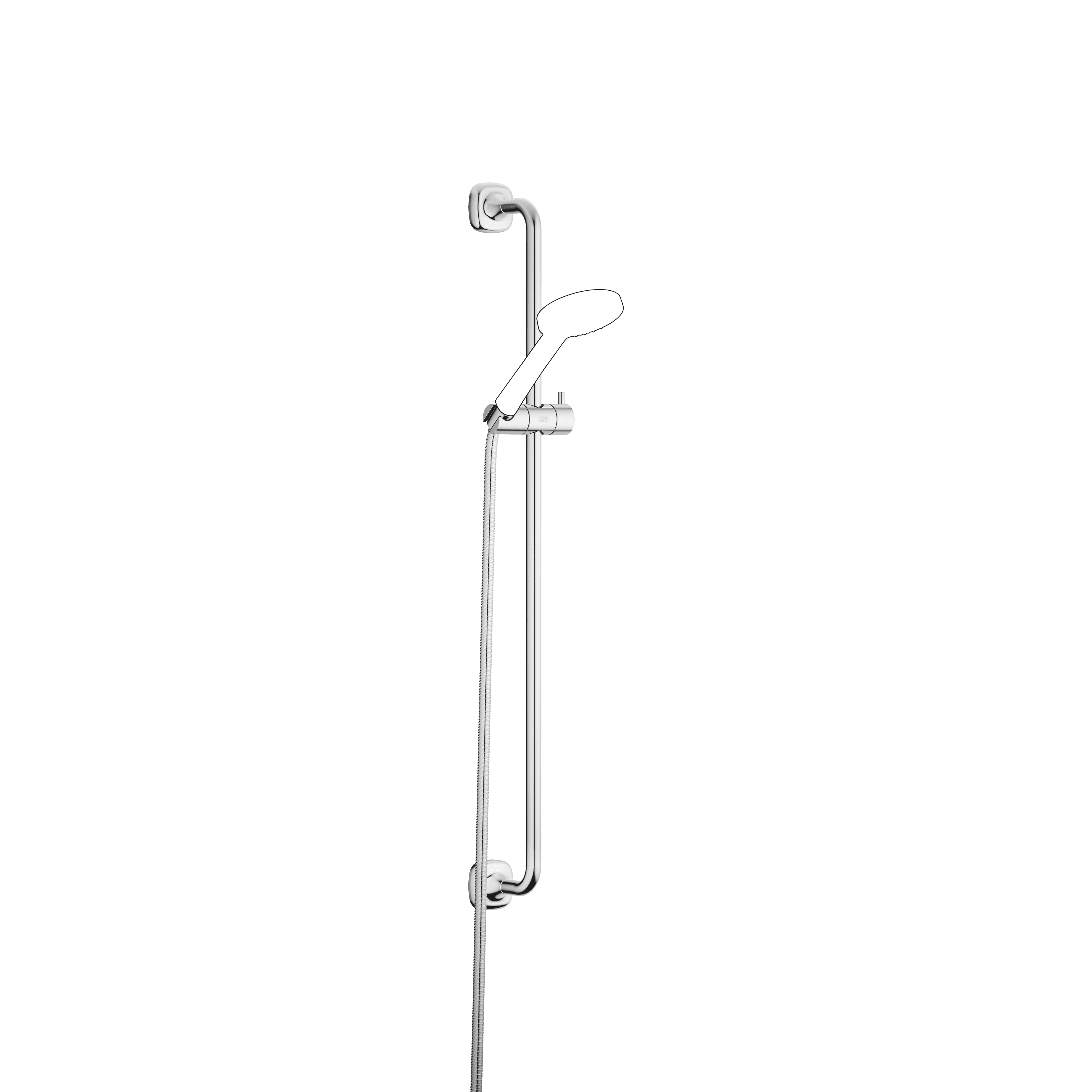 COYA Shower set without hand shower in Chrome