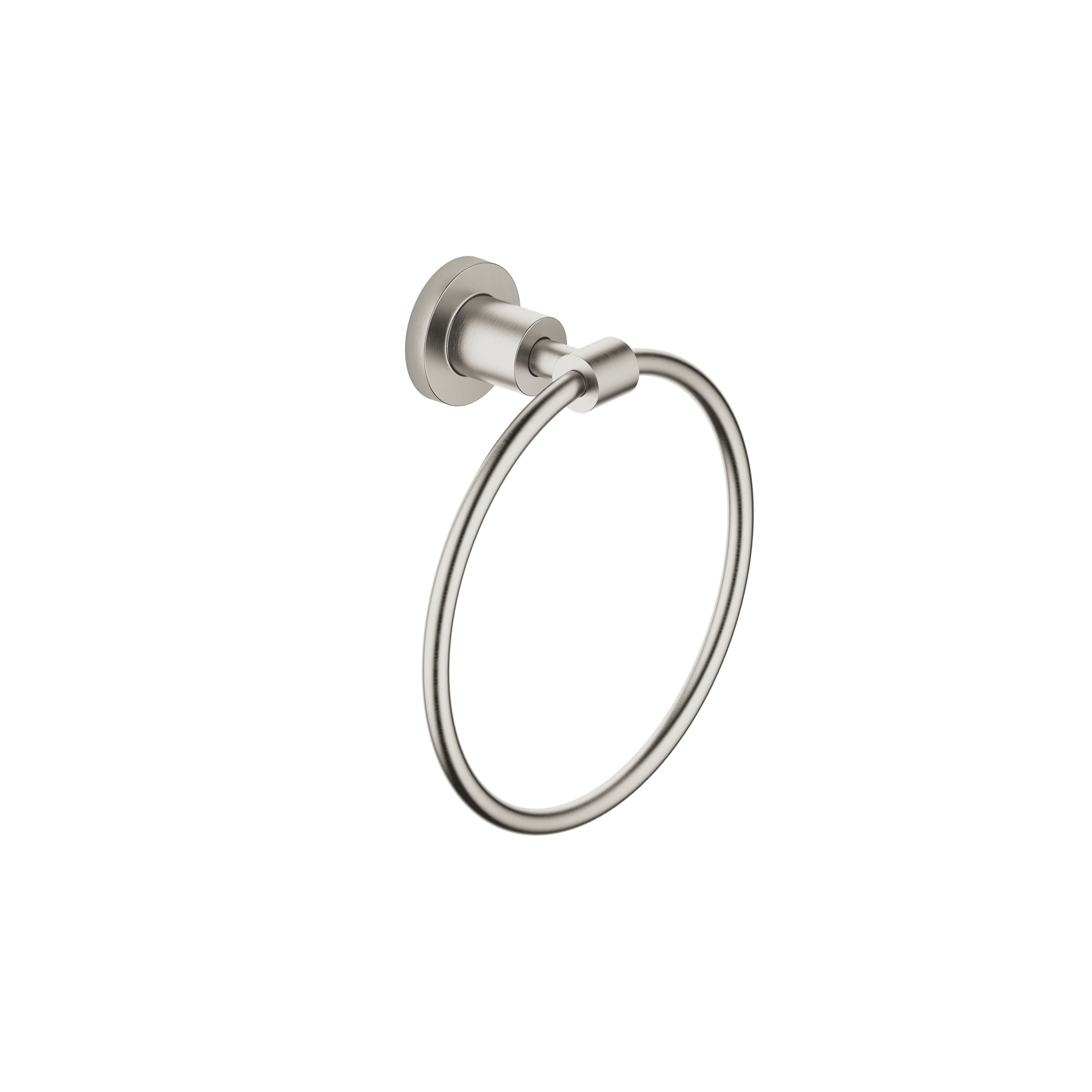 TARA Towel ring round in Brushed Platinum