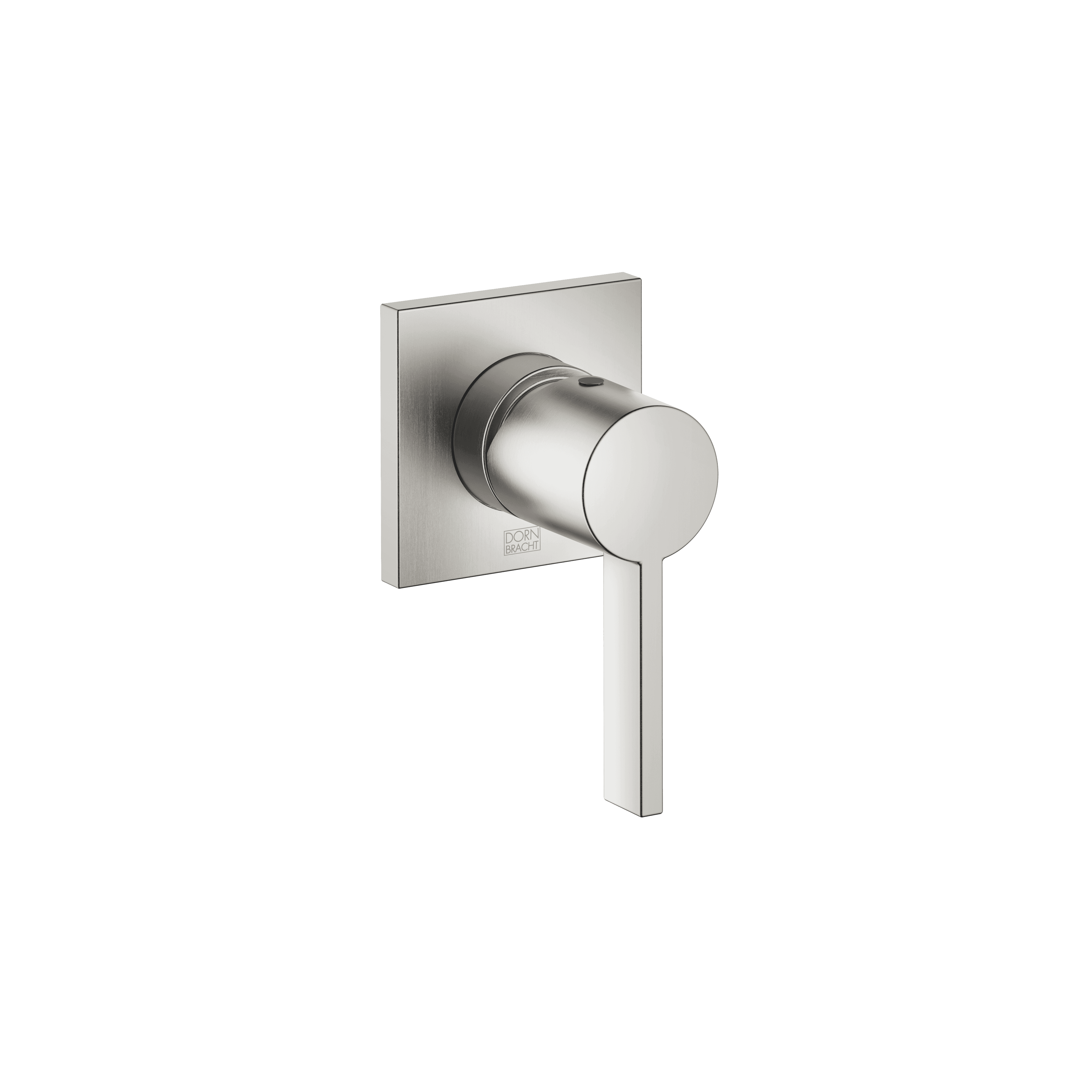 Concealed single-lever mixer with cover plate in Brushed Platinum