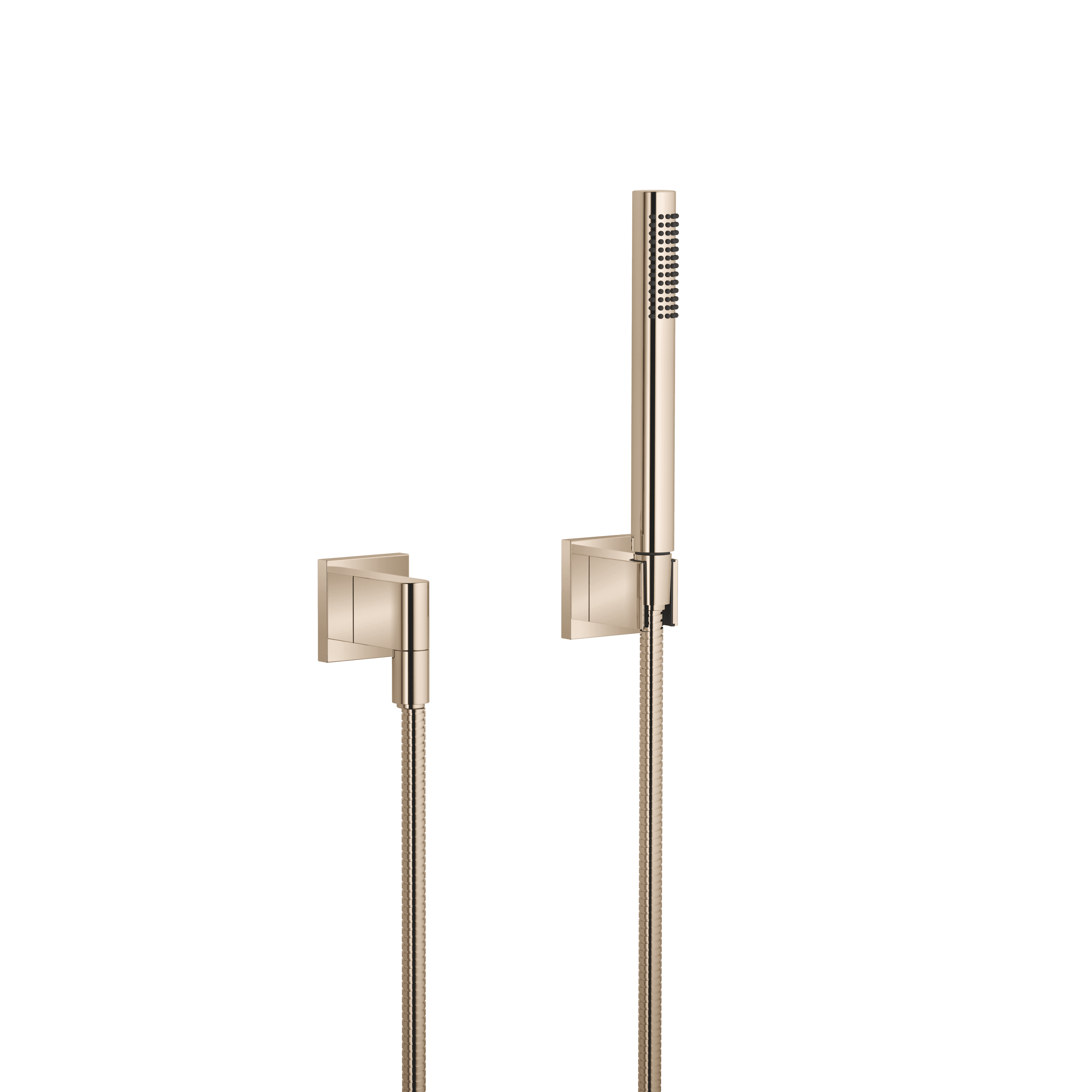 Hand shower set with individual rosettes in Champagne (22kt Gold)