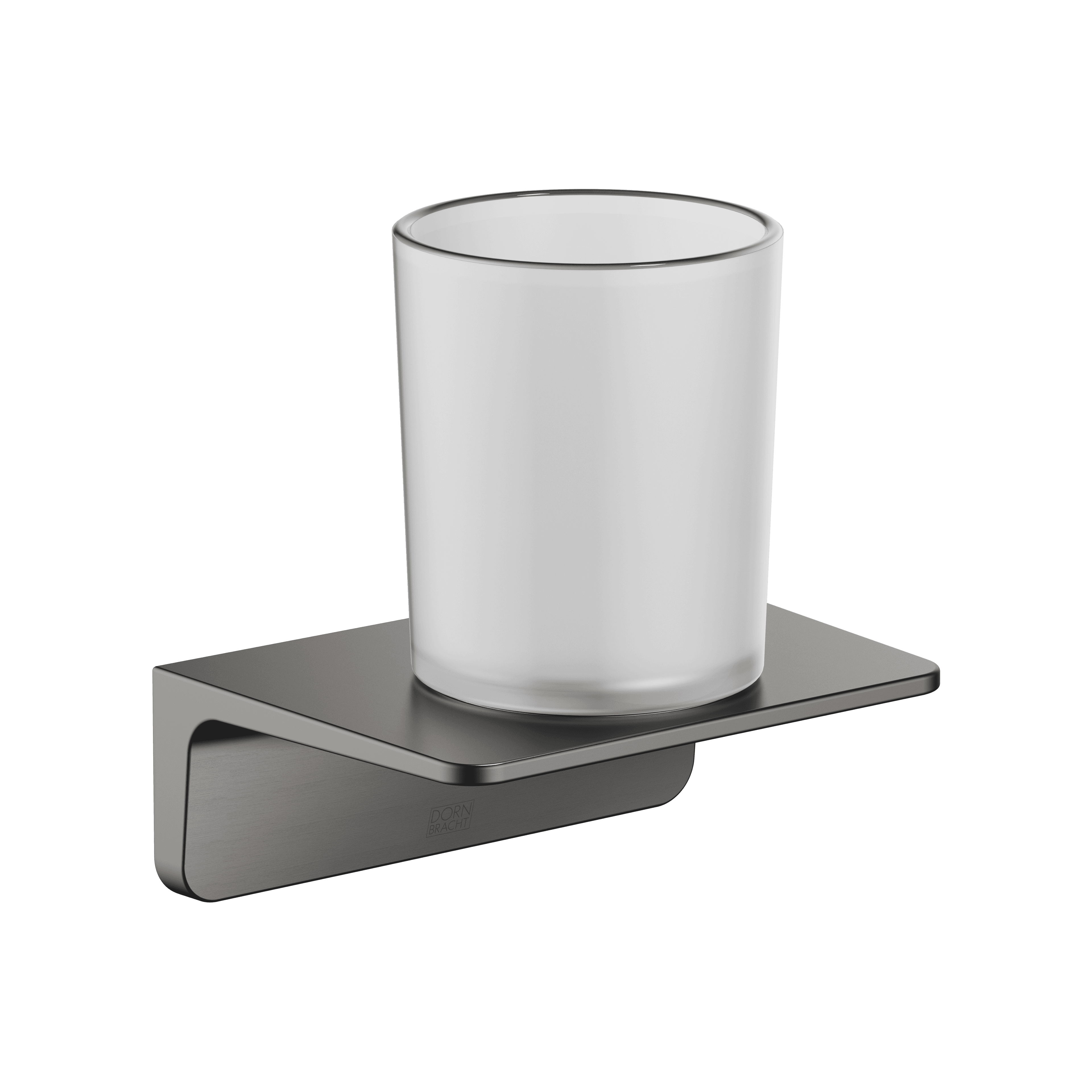 Tumbler holder in Brushed Dark Platinum