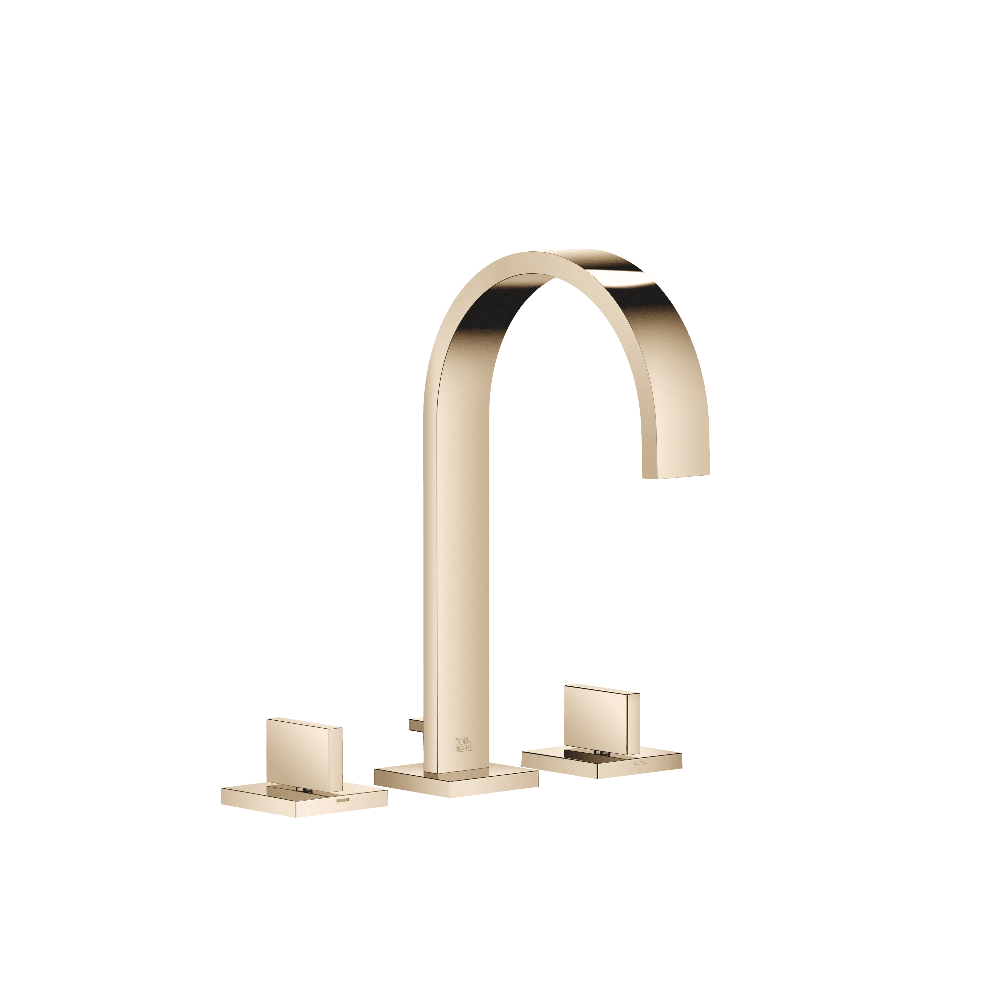 MEM Three-hole basin mixer with pop-up waste in Champagne (22kt Gold)