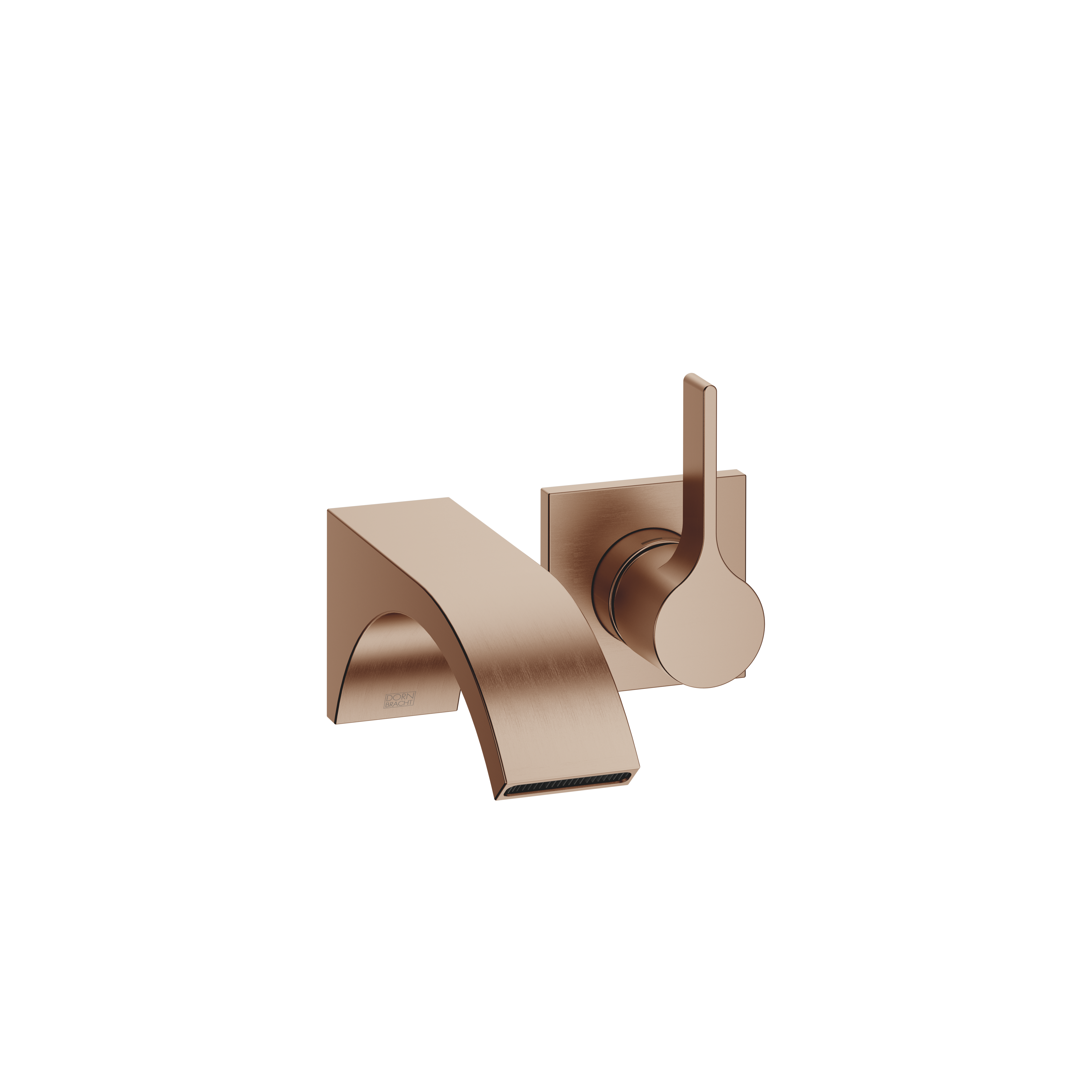 CYO Wall-mounted single-lever basin mixer without pop-up waste in Brushed Bronze (PVD)