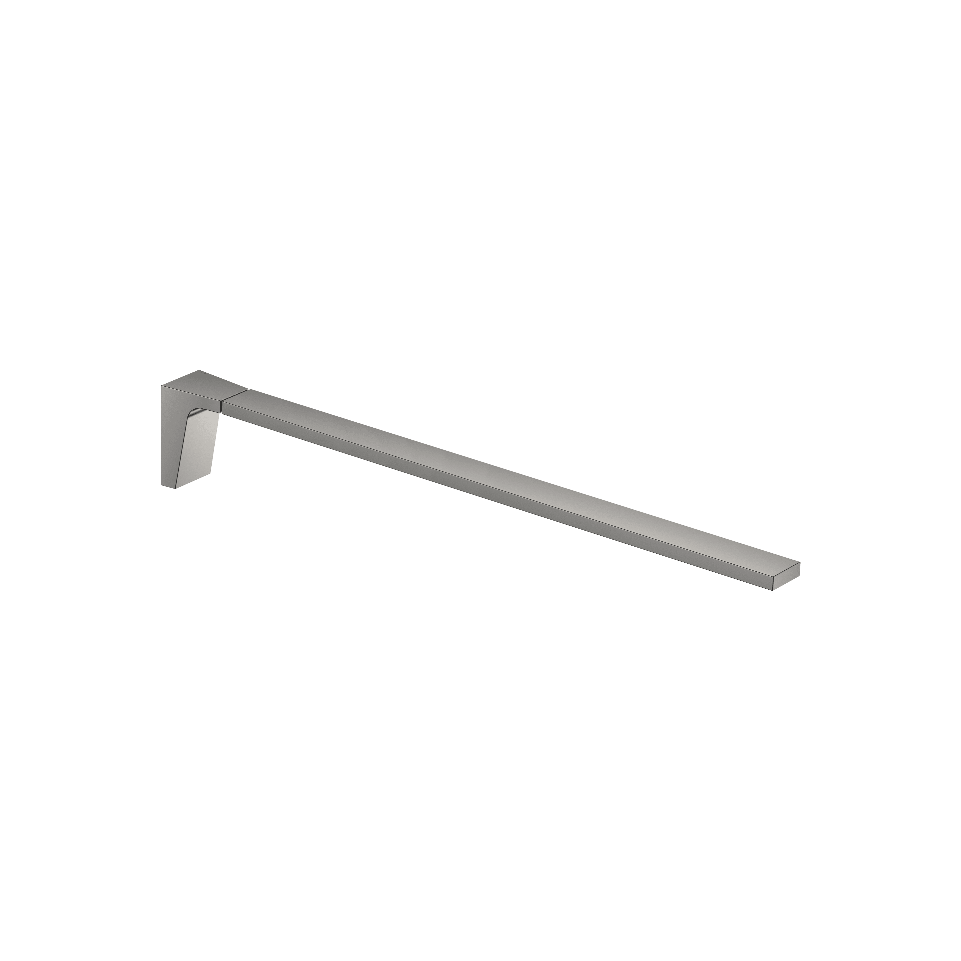 CL.1 Towel bar 1-piece non-swivel in Brushed Dark Platinum